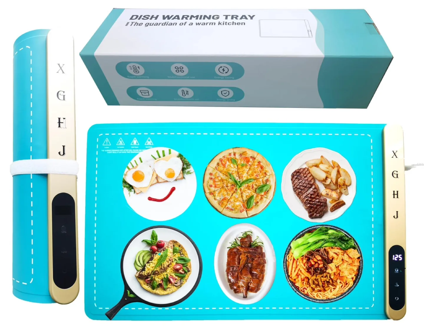 Electric Warming Tray Full Surface Heating,Rollable & Portable thumbnail