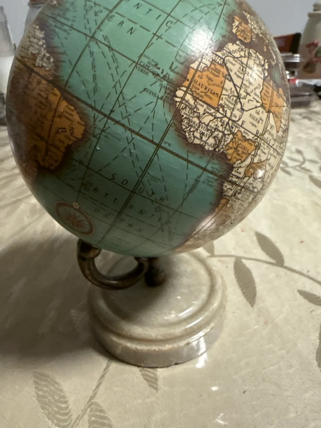 Vintage Decorative Globe marble base image indicator(3)
