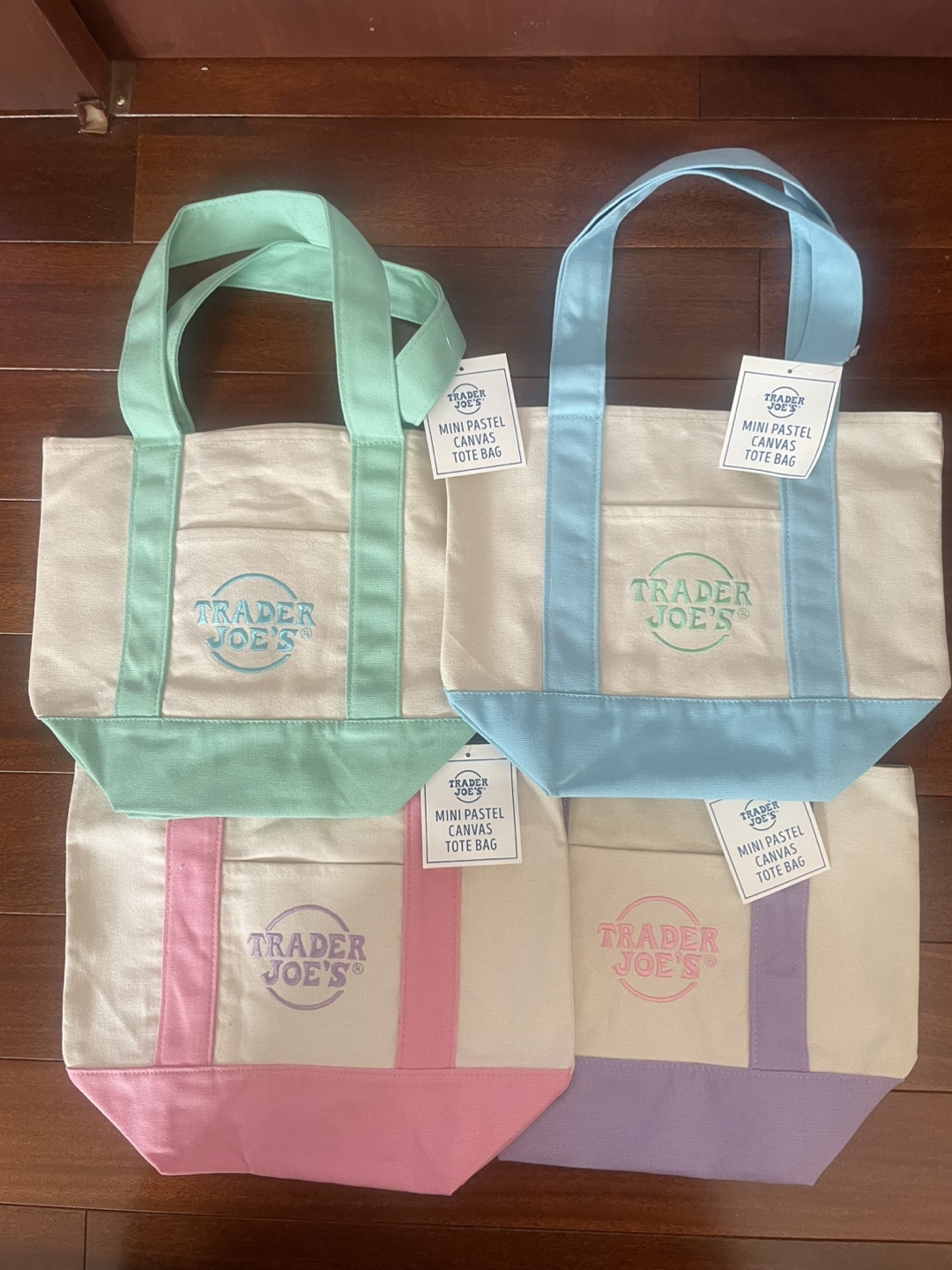 Trader’s Joe pastel mini tote.