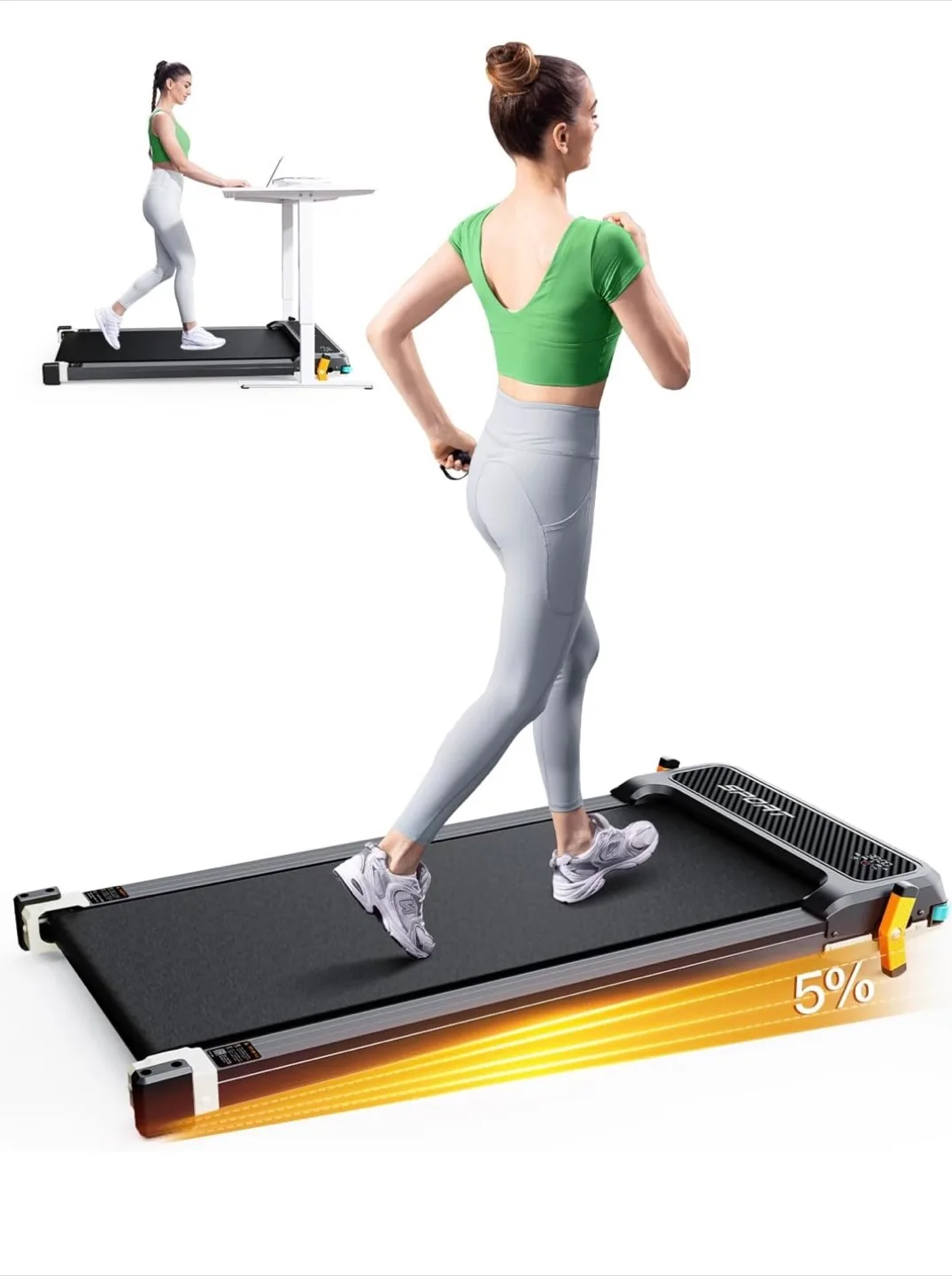 Walking Pad with Incline, Under Desk Treadmill thumbnail