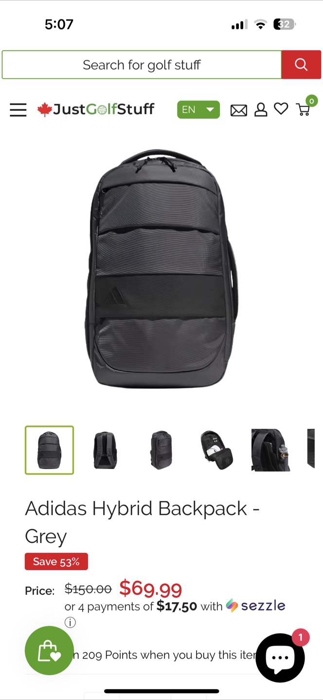 Adidas Hybrid Backpack - Grey - photo 3