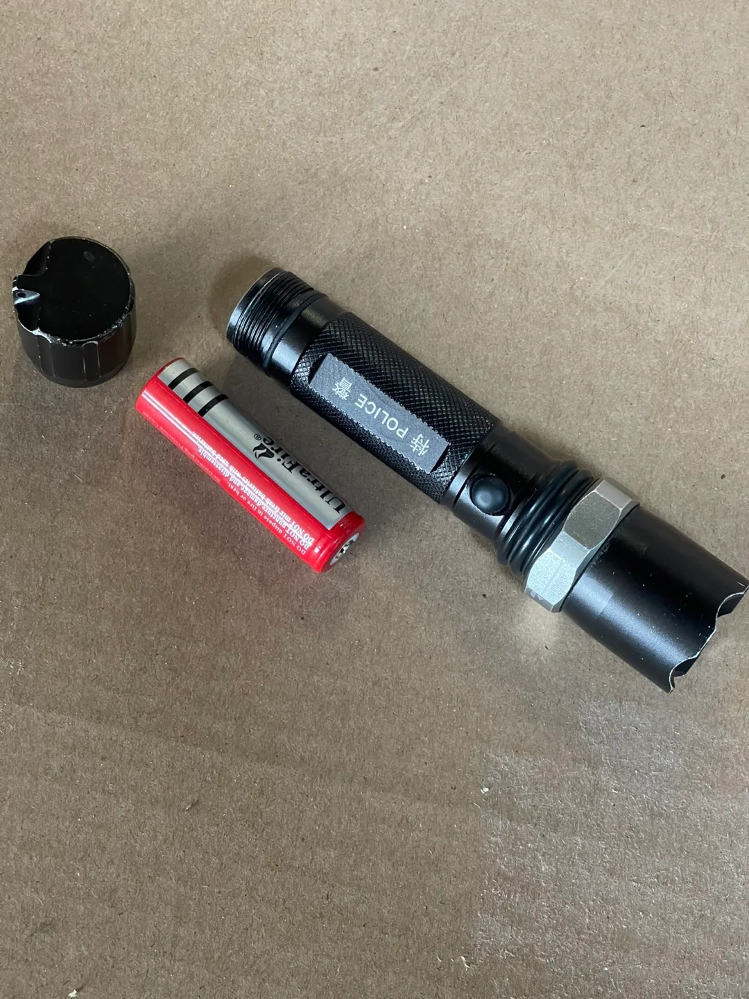 Police Tactical Flashlight with Car Charger thumbnail