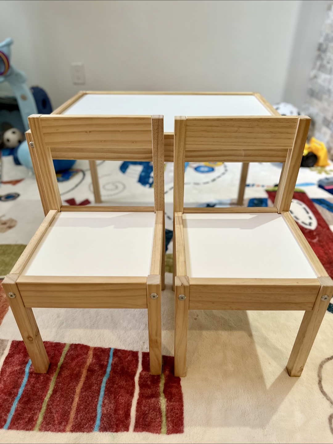 IKEA Children's Table and Two Chairs Set - photo 2
