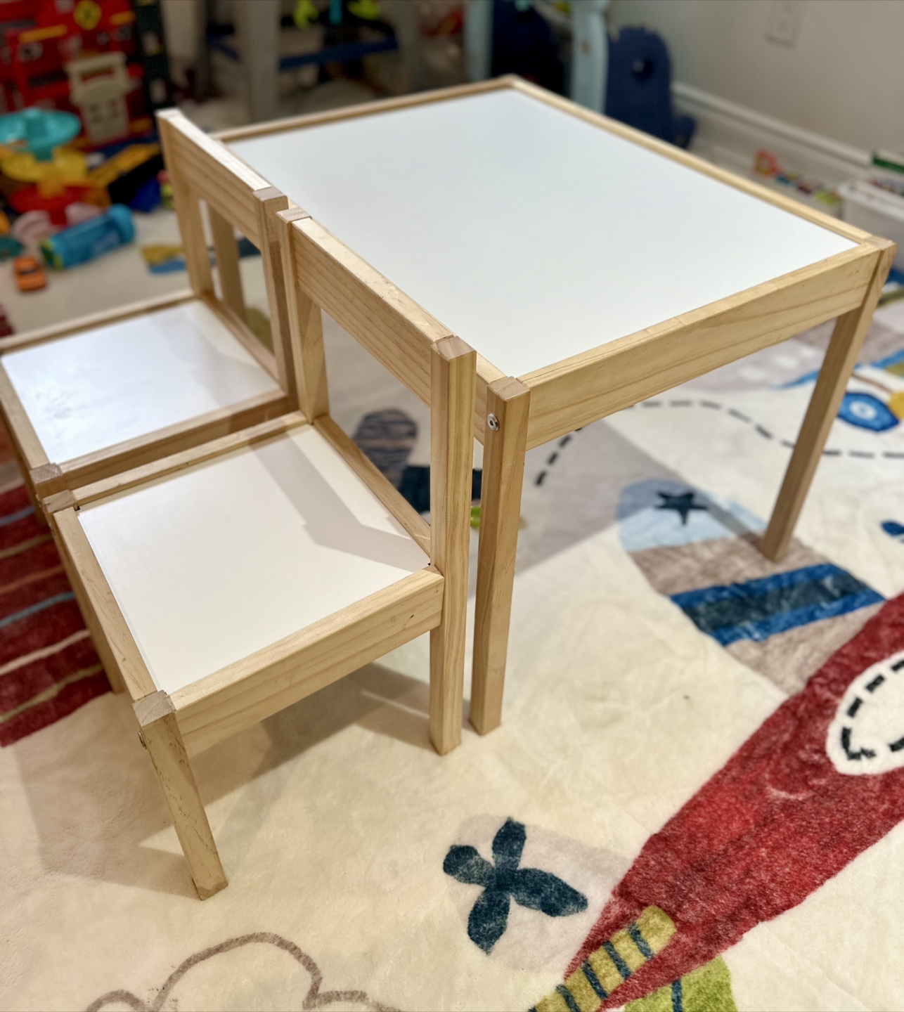 IKEA Children's Table and Two Chairs Set