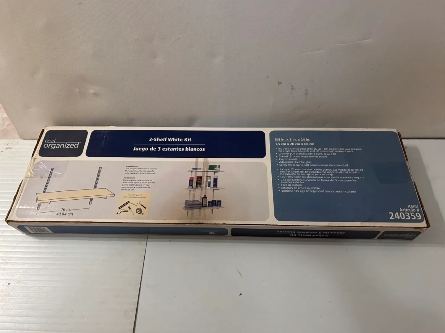 Real Organized 3-Shelf White Kit image indicator(2)