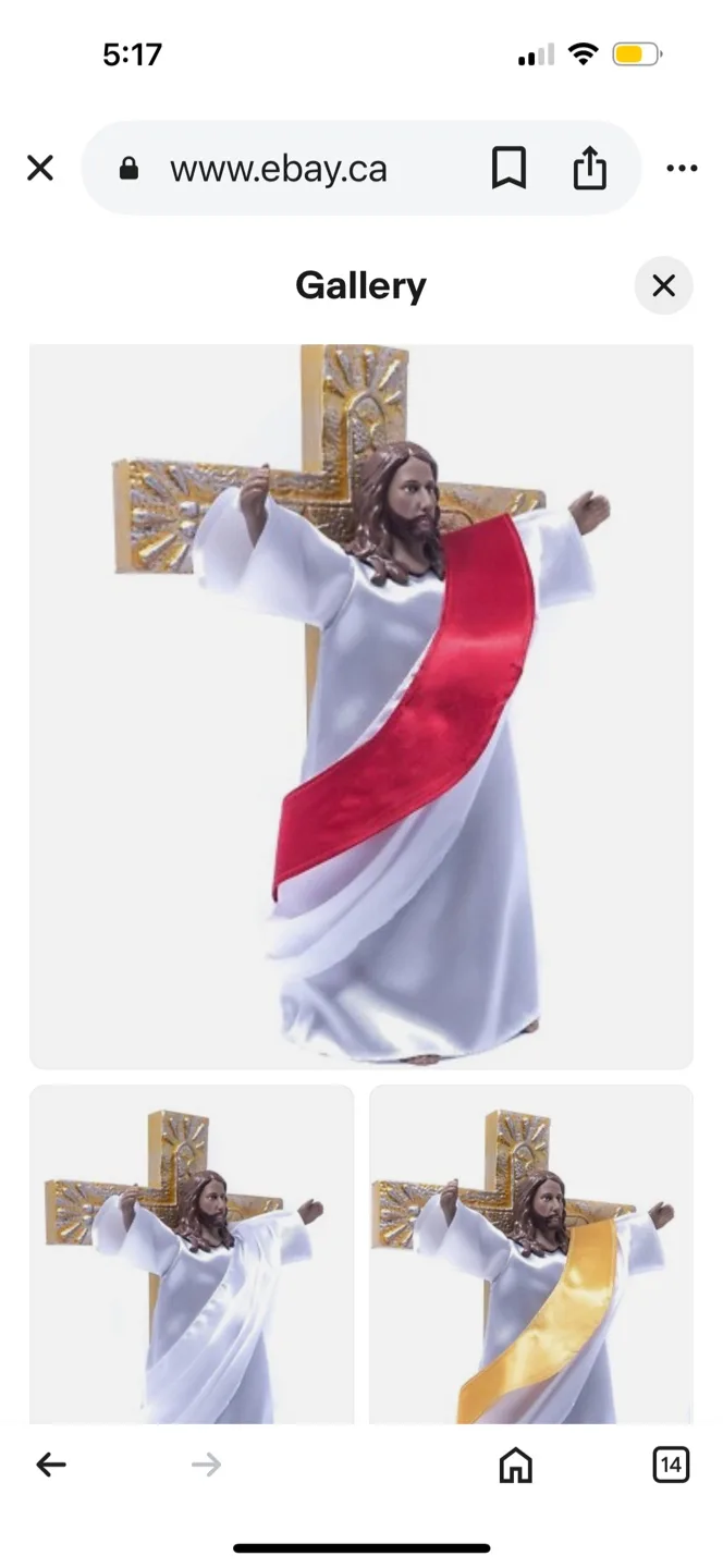 Season's Reason Patented Jesus Christmas Tree Topper thumbnail