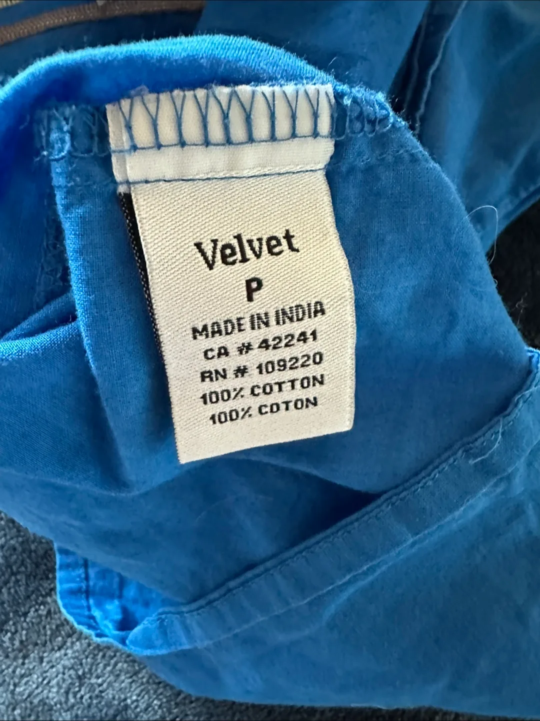 Velvet Brand embroidered peasant blouse image indicator(3)