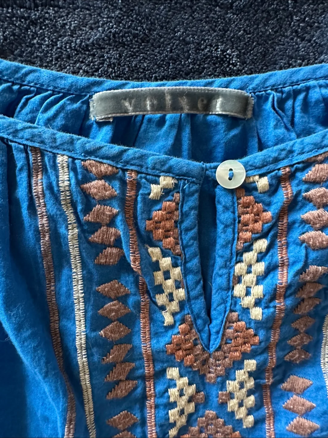 Velvet Brand embroidered peasant blouse image indicator(2)