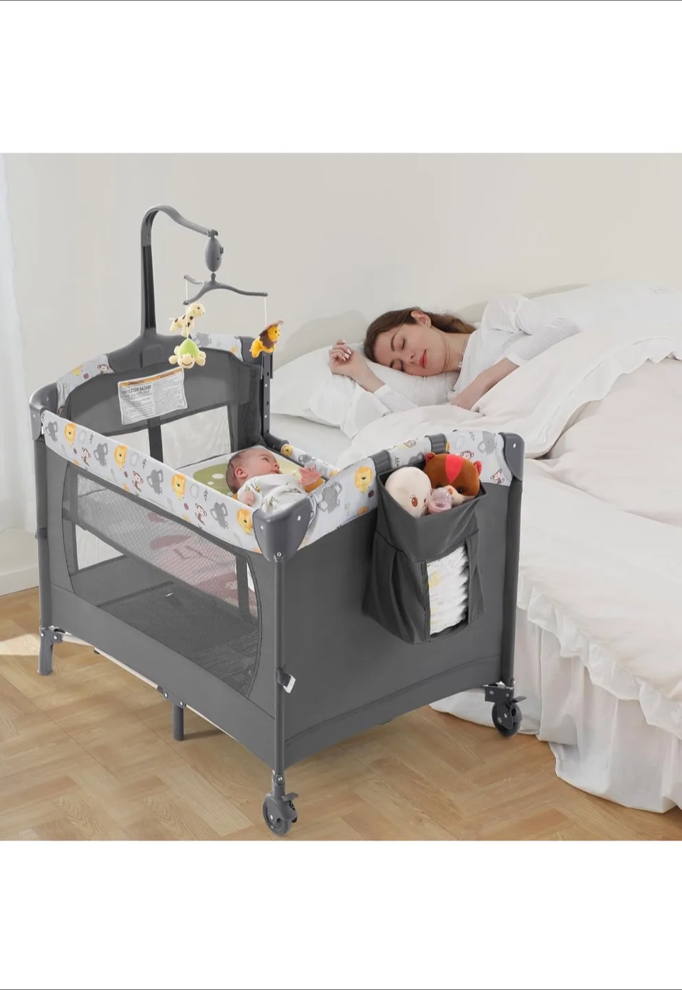 3-in-1 Portable Baby Playpen, Bassinet & Changer thumbnail
