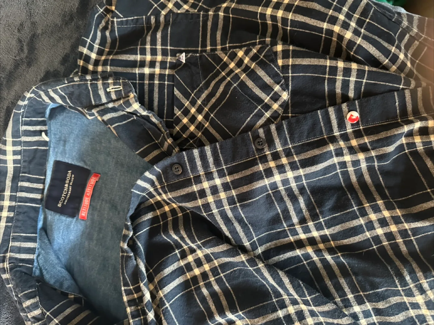 Scotch & Soda Men's Button-Down Flannel Shirt image indicator(2)