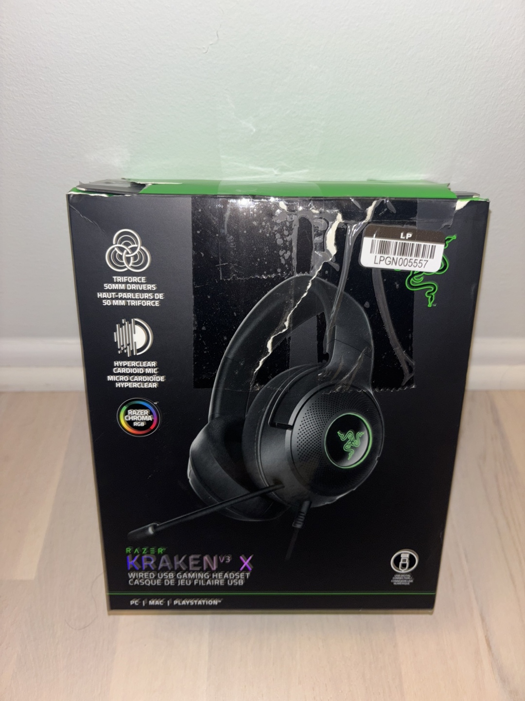 Razer Kraken V3 X Wired Gaming Headset - Black
