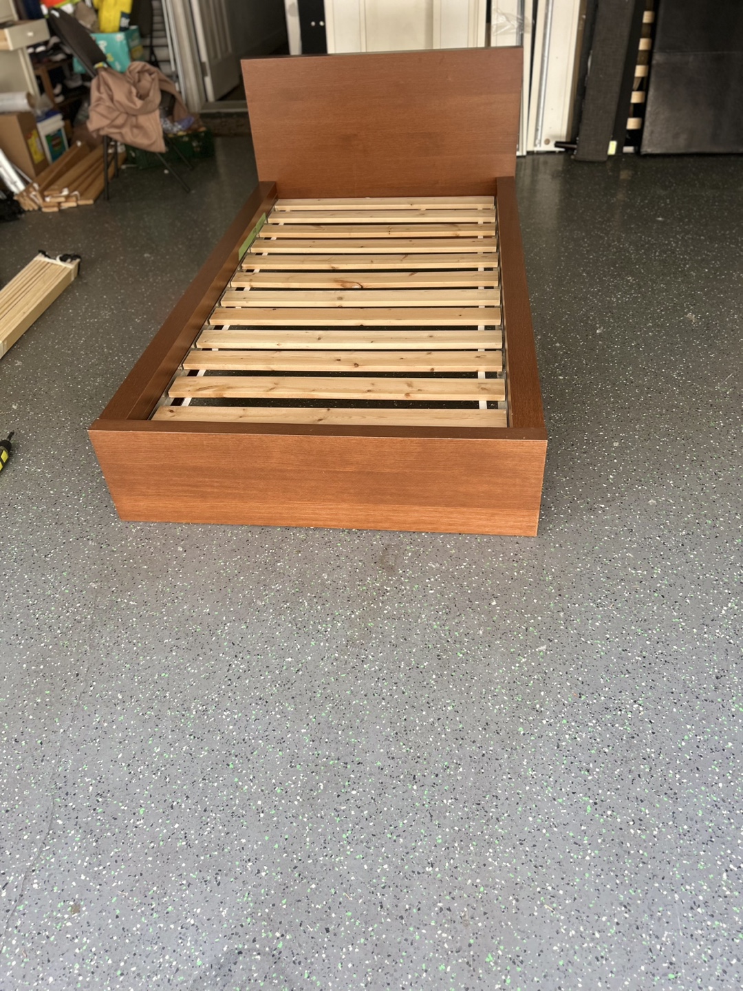 IKEA Single Bed Frame - MALM with mattress - photo 4