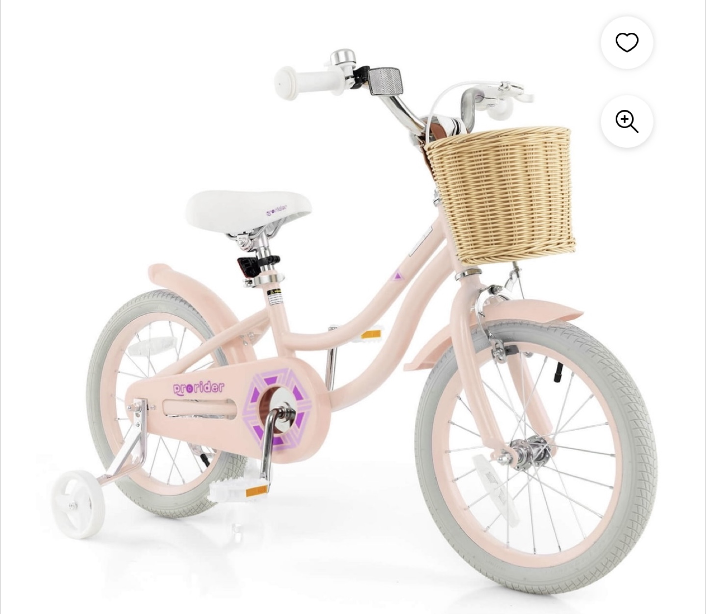 ProRider 14-inch Girls' Bike with Basket