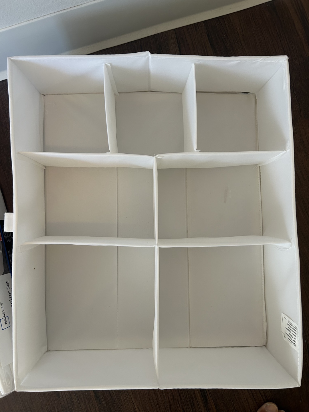 2 piece Mainstays  Drawer Organizer Set - White - photo 2