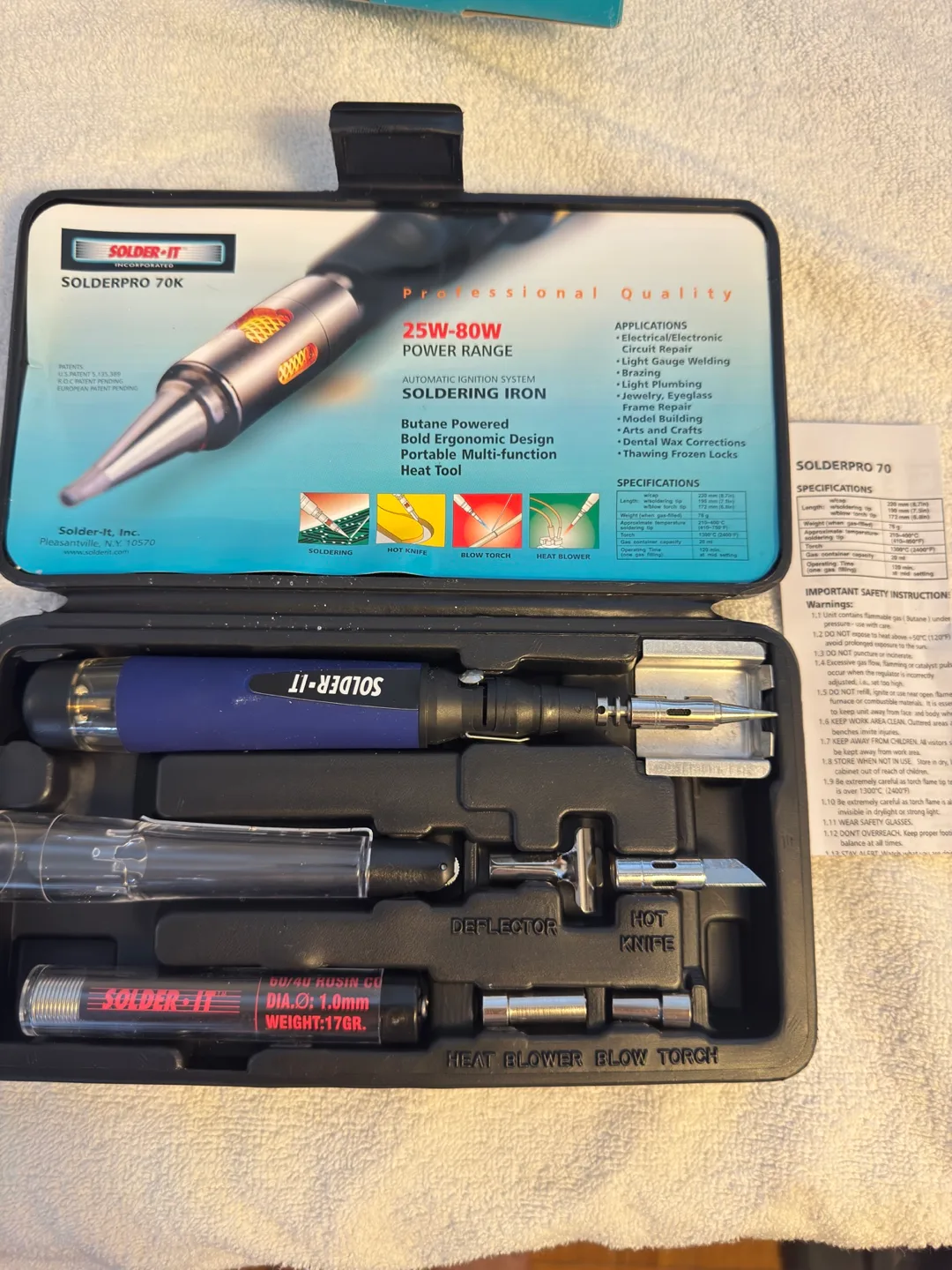 SOLDER-IT Solderpro 70k Butane Soldering Iron Kit image indicator(2)