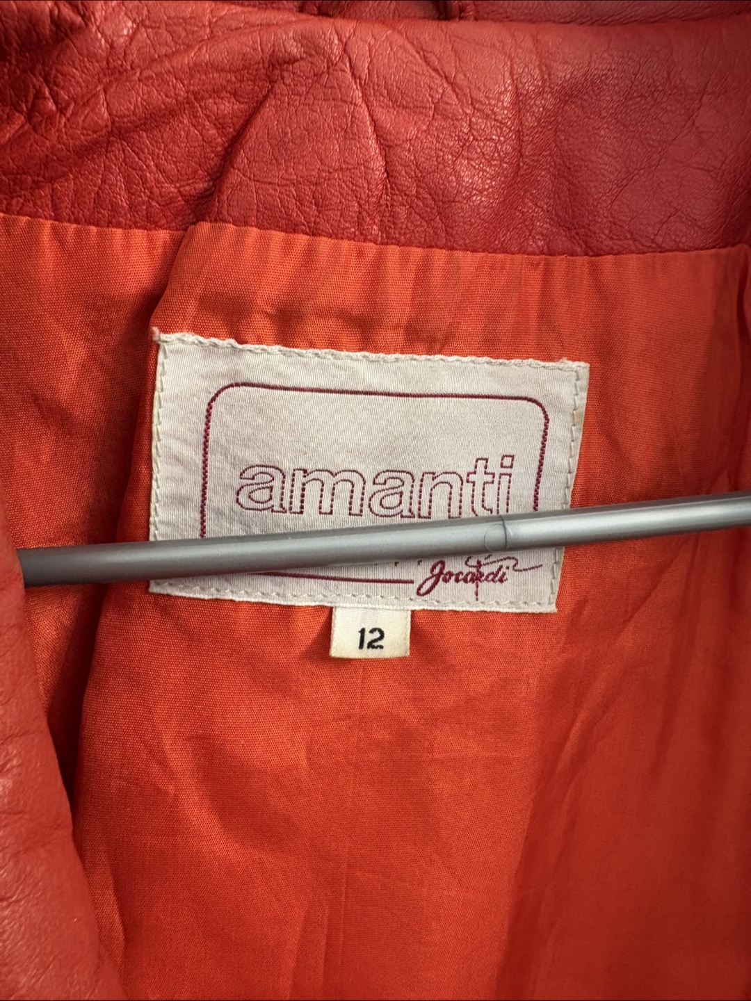 Vintage Red Leather Jacket - Size 12 - photo 3