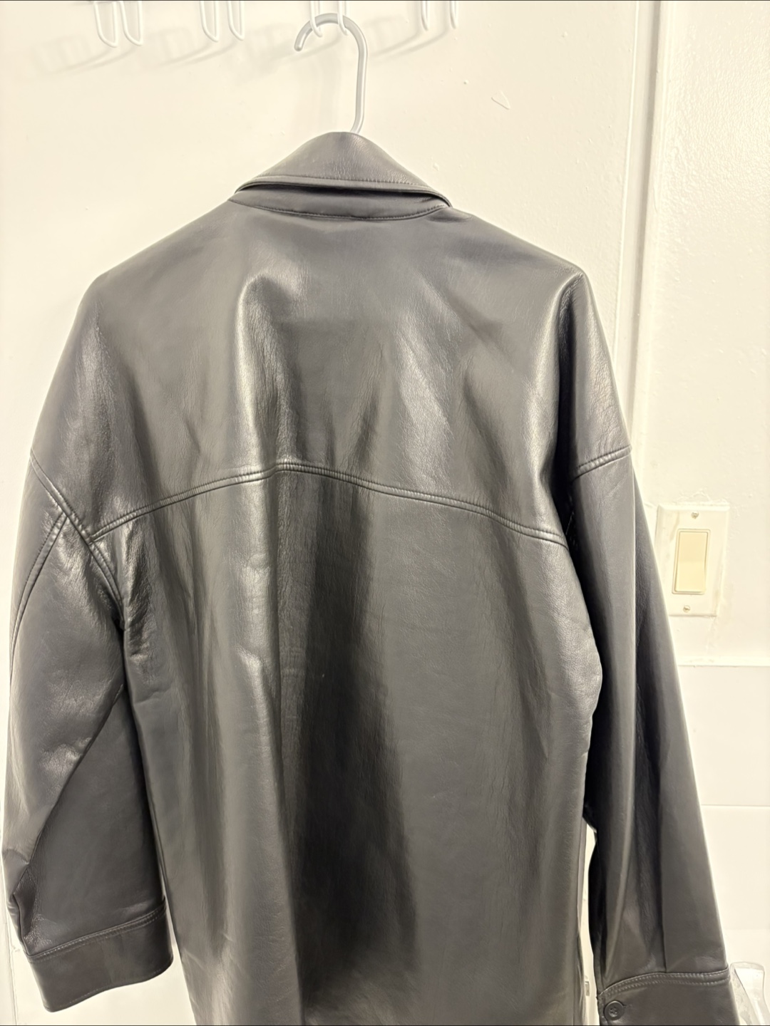 Babaton Leather Shirt Jacket - photo 2