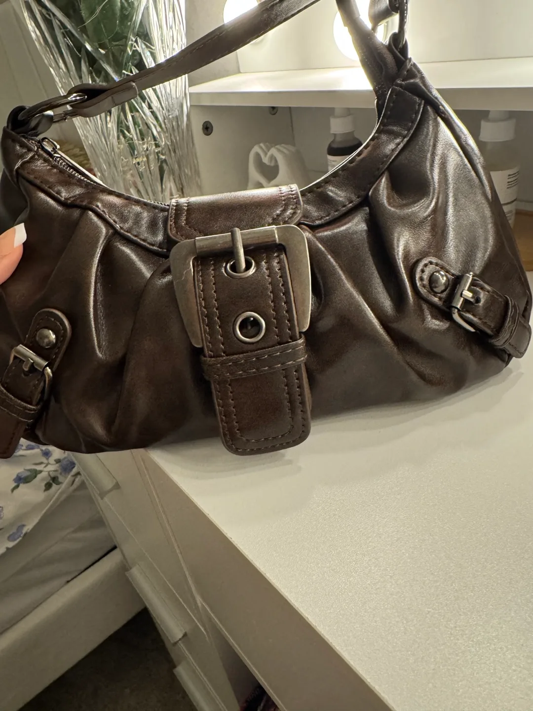 Vintage Style Brown Shoulder Bag thumbnail