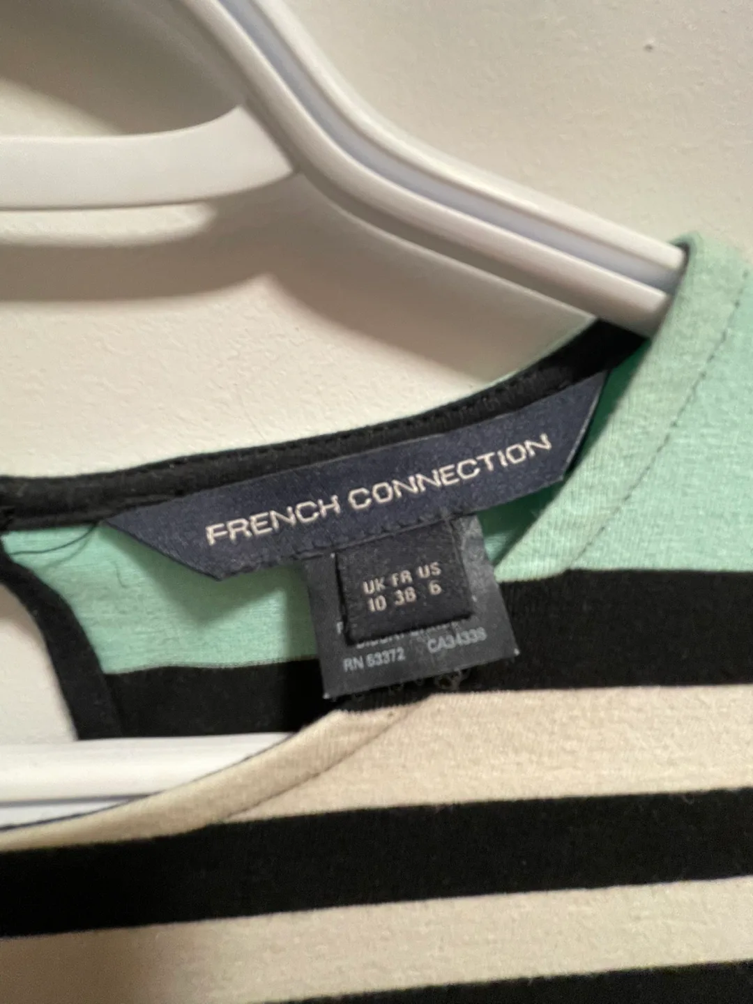 French Connection Striped Midi Dress Size 6 image indicator(2)