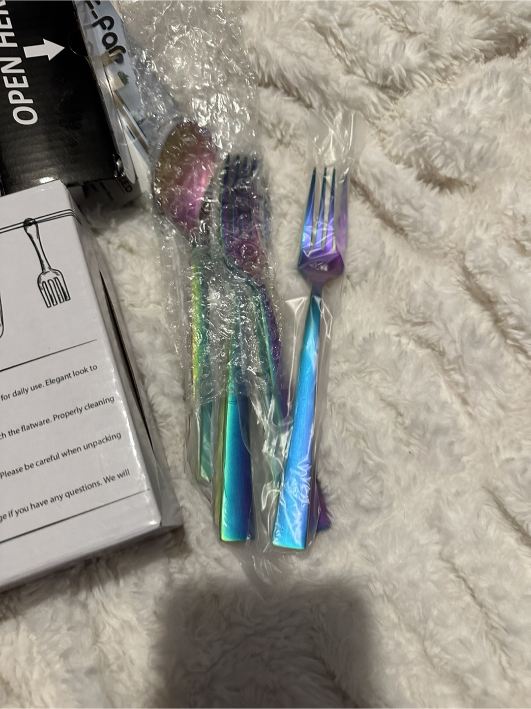 2 sets  - $30 total -20-Piece Rainbow Flatware Set - Brand New - photo 3