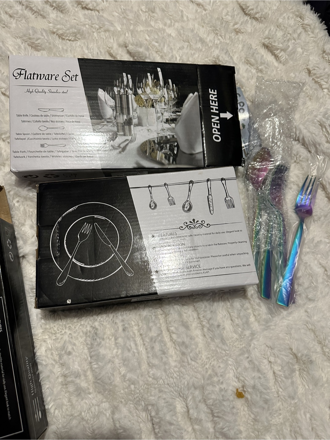 2 sets  - $30 total -20-Piece Rainbow Flatware Set - Brand New - photo 2