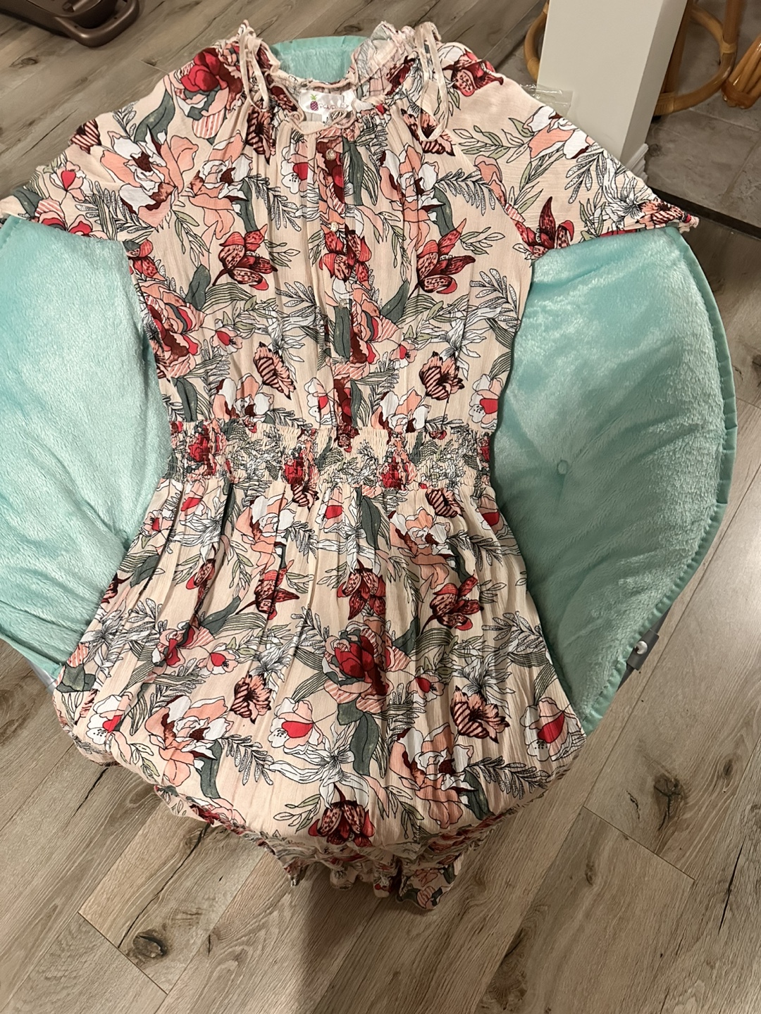 Floral midi dress, size medium - photo 2