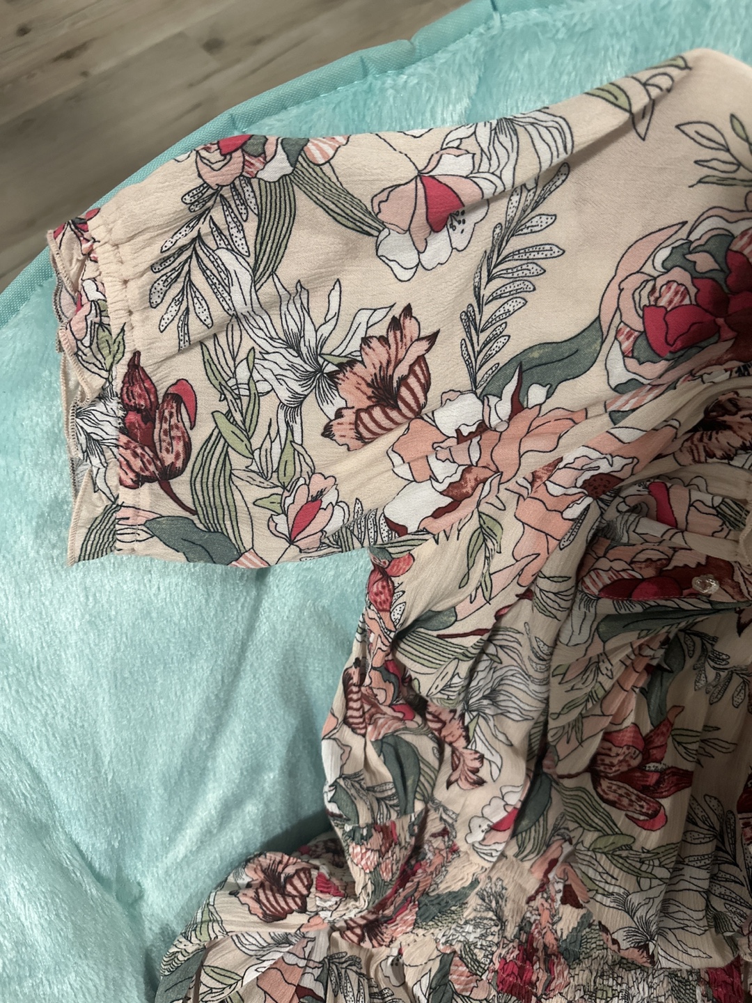Floral midi dress, size medium - photo 5