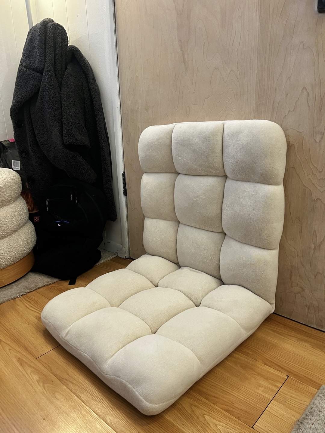 Loungie Microplush Recliner Chair - Beige