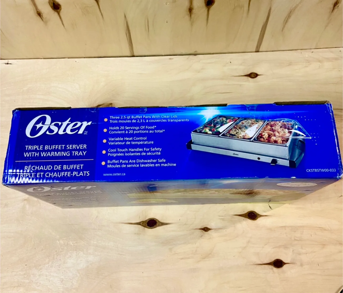 Oster Triple Buffet Server with Warming Tray image indicator(3)