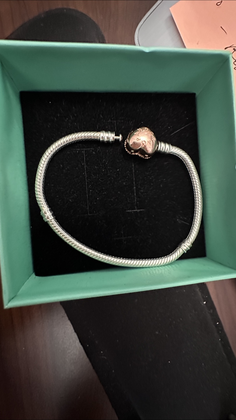 Pandora Rose and Clear CZ Heart Charm Bracelet - photo 2