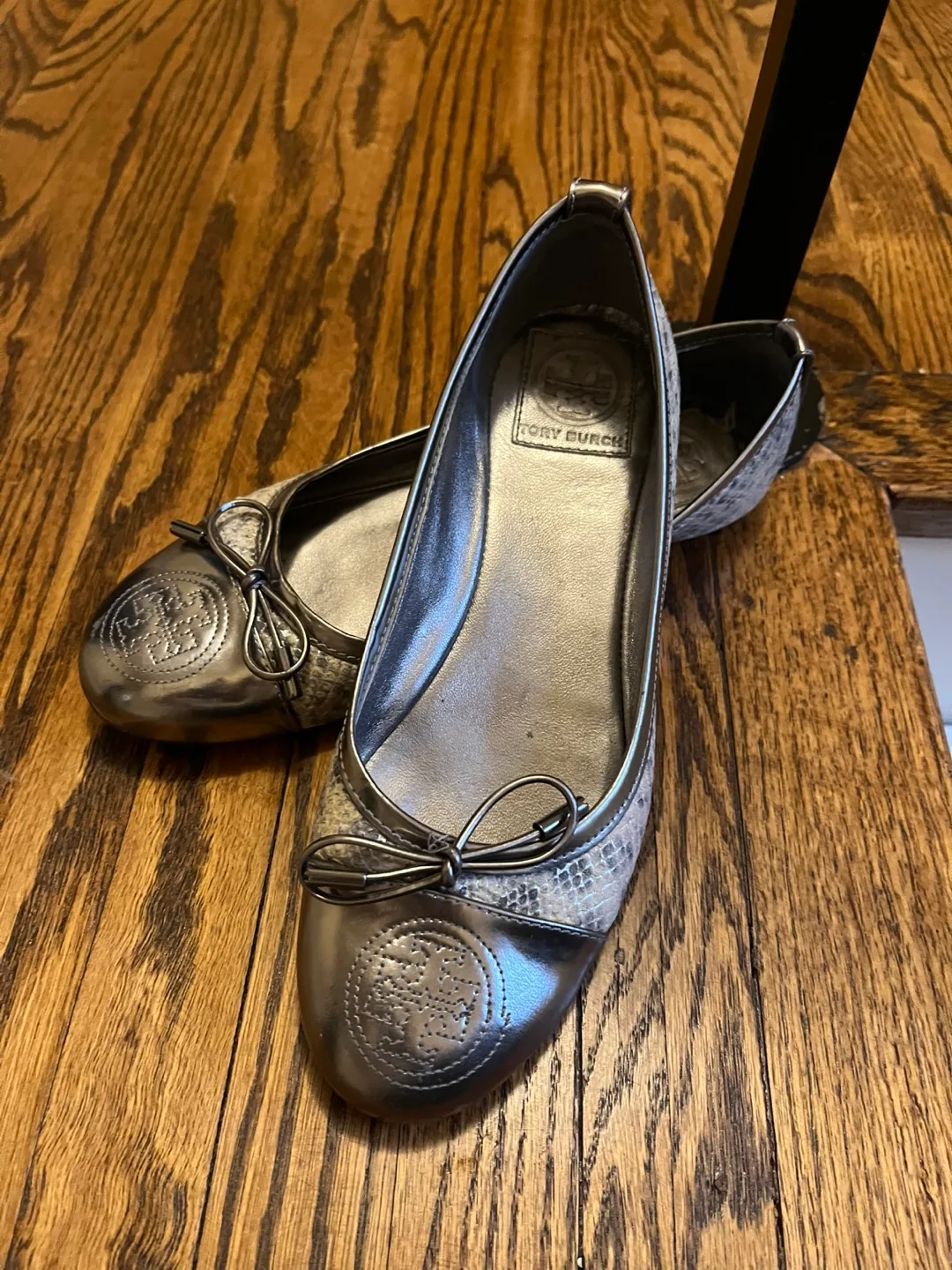 Tory Burch Snakeskin Flats thumbnail
