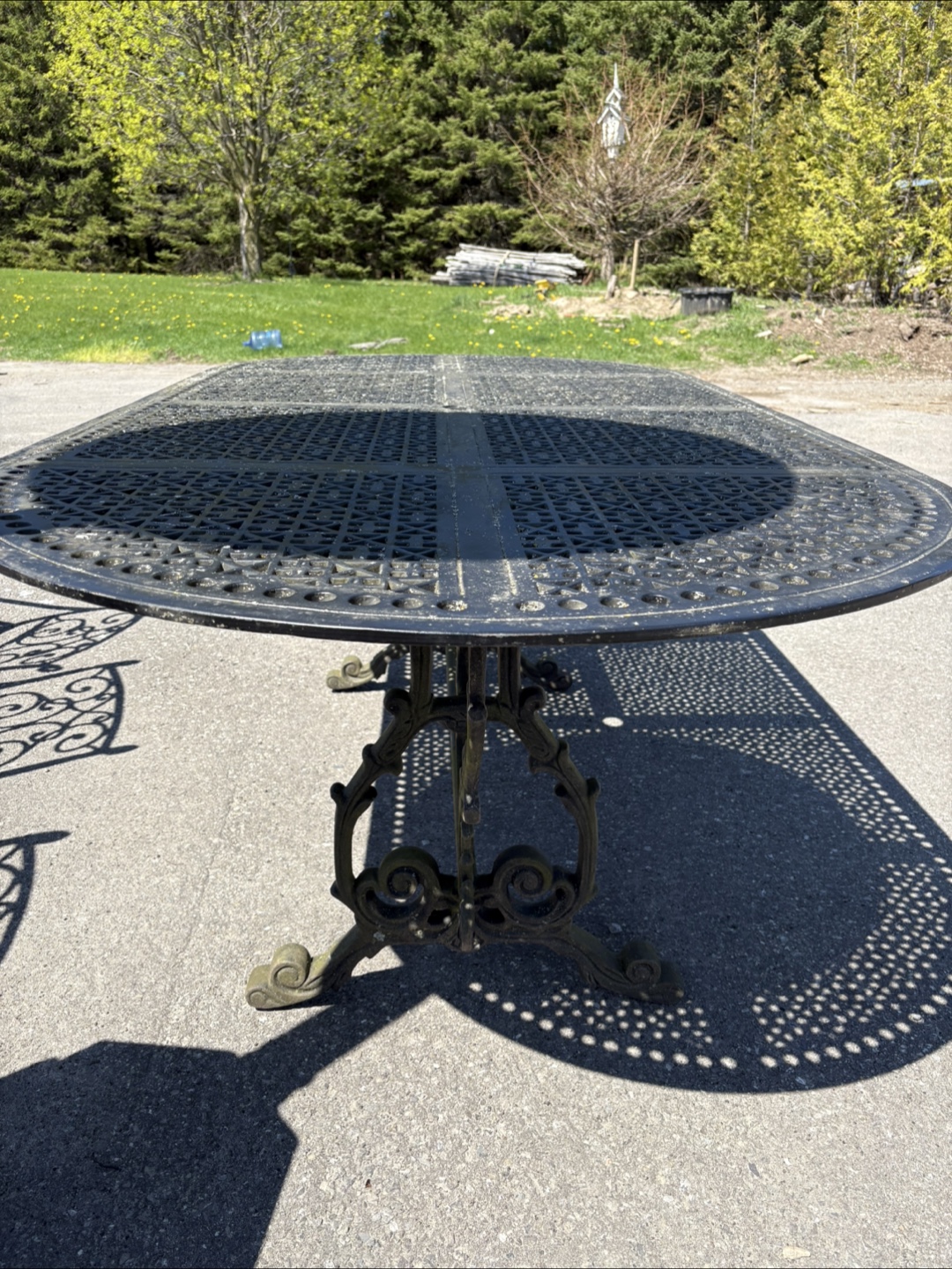 Black Wrought Iron Outdoor Patio Furniture Set - photo 5