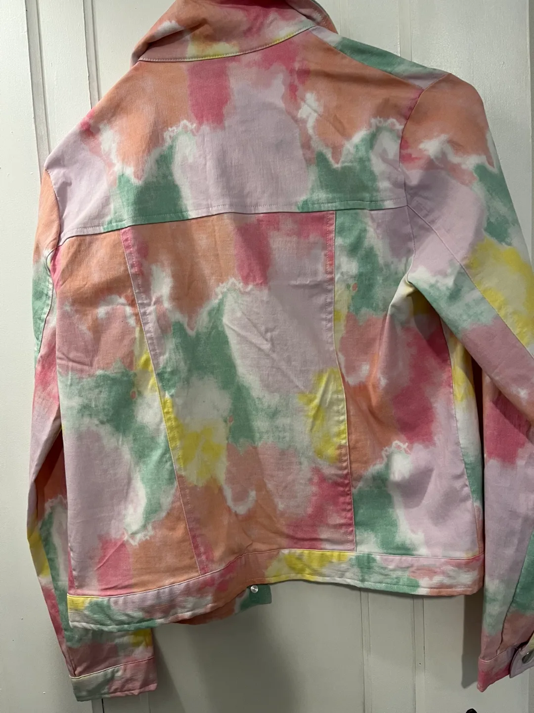 Pastel Tie-Dye Denim Jacket - Size S/P image indicator(2)