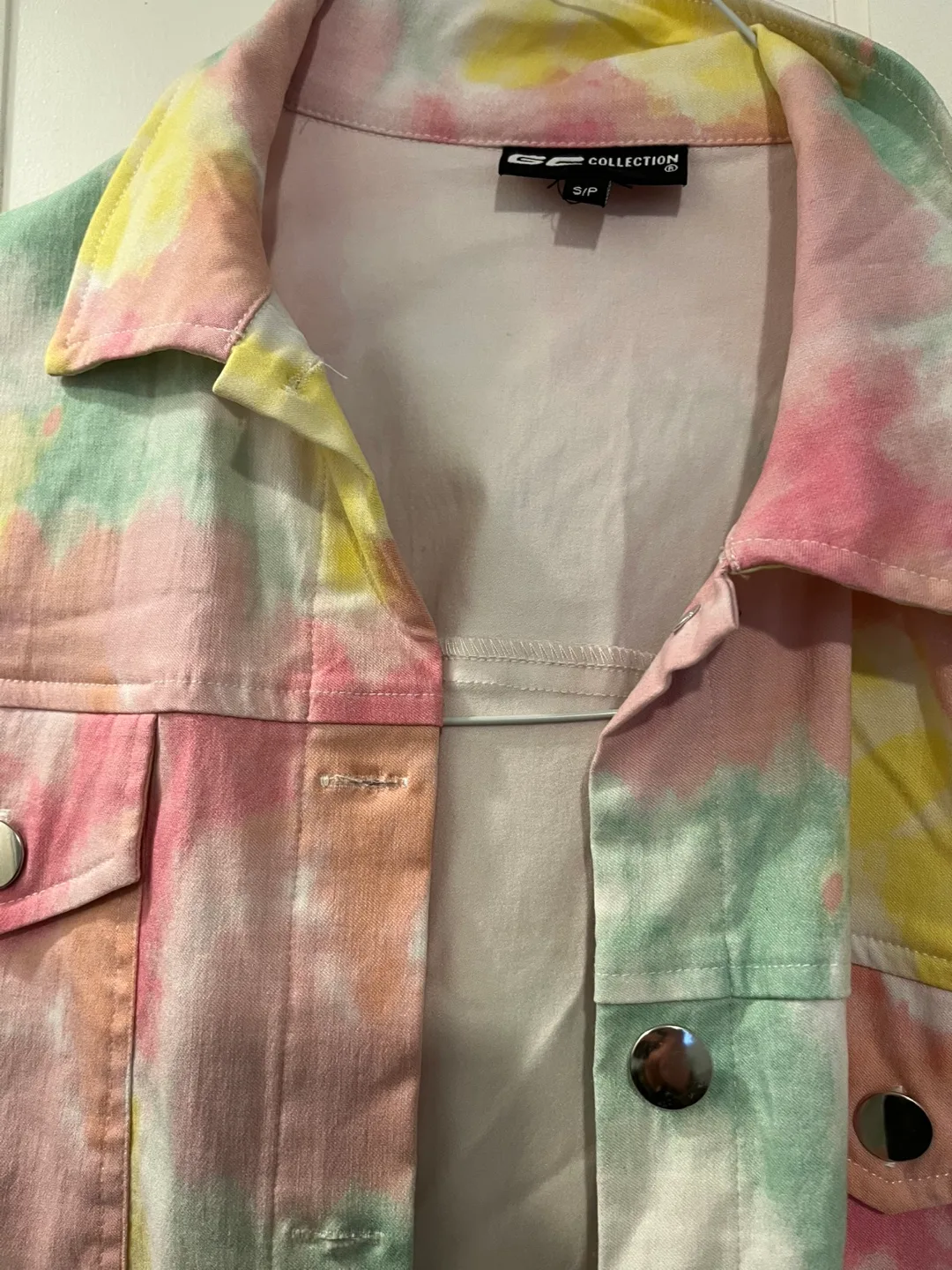 Pastel Tie-Dye Denim Jacket - Size S/P image indicator(3)