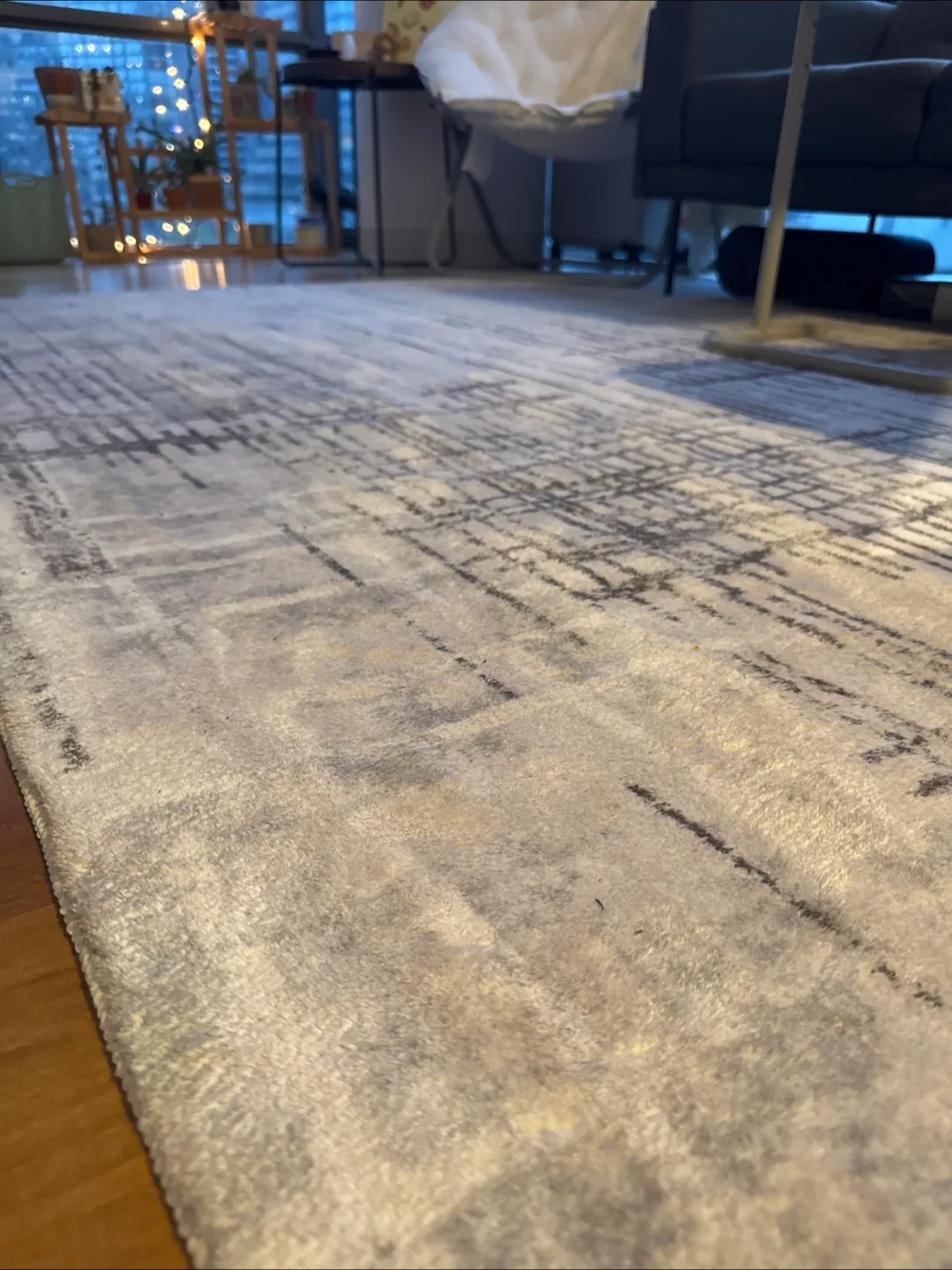 Large Modern Grey Rug - 6.5 x 8.2 ft thumbnail