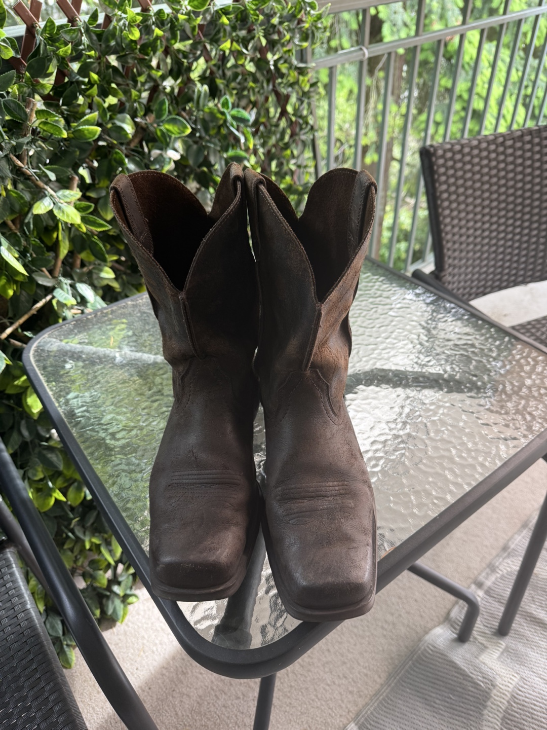 Brown Leather Cowboy Boots - photo 2
