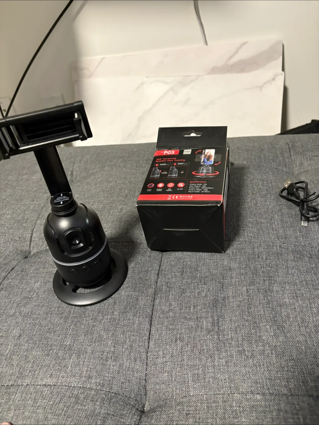 360° Horizontal Rotation Face Tracking Camera Phone Holder thumbnail