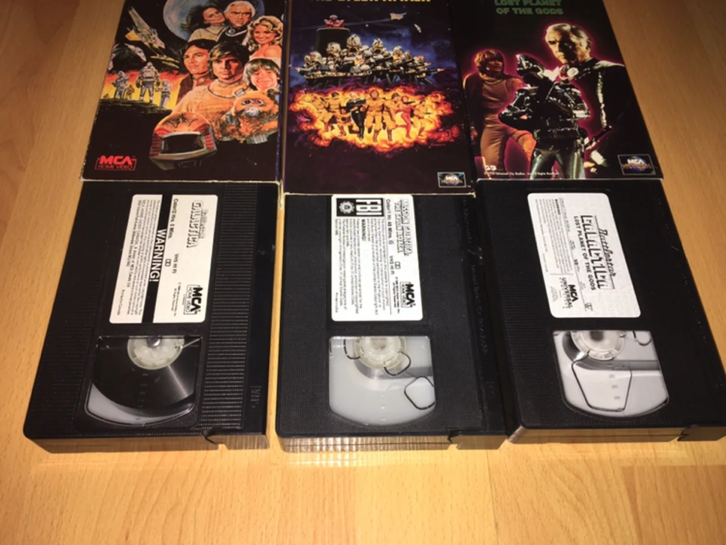 3 Battlestar Galactica VHS Tapes image indicator(2)