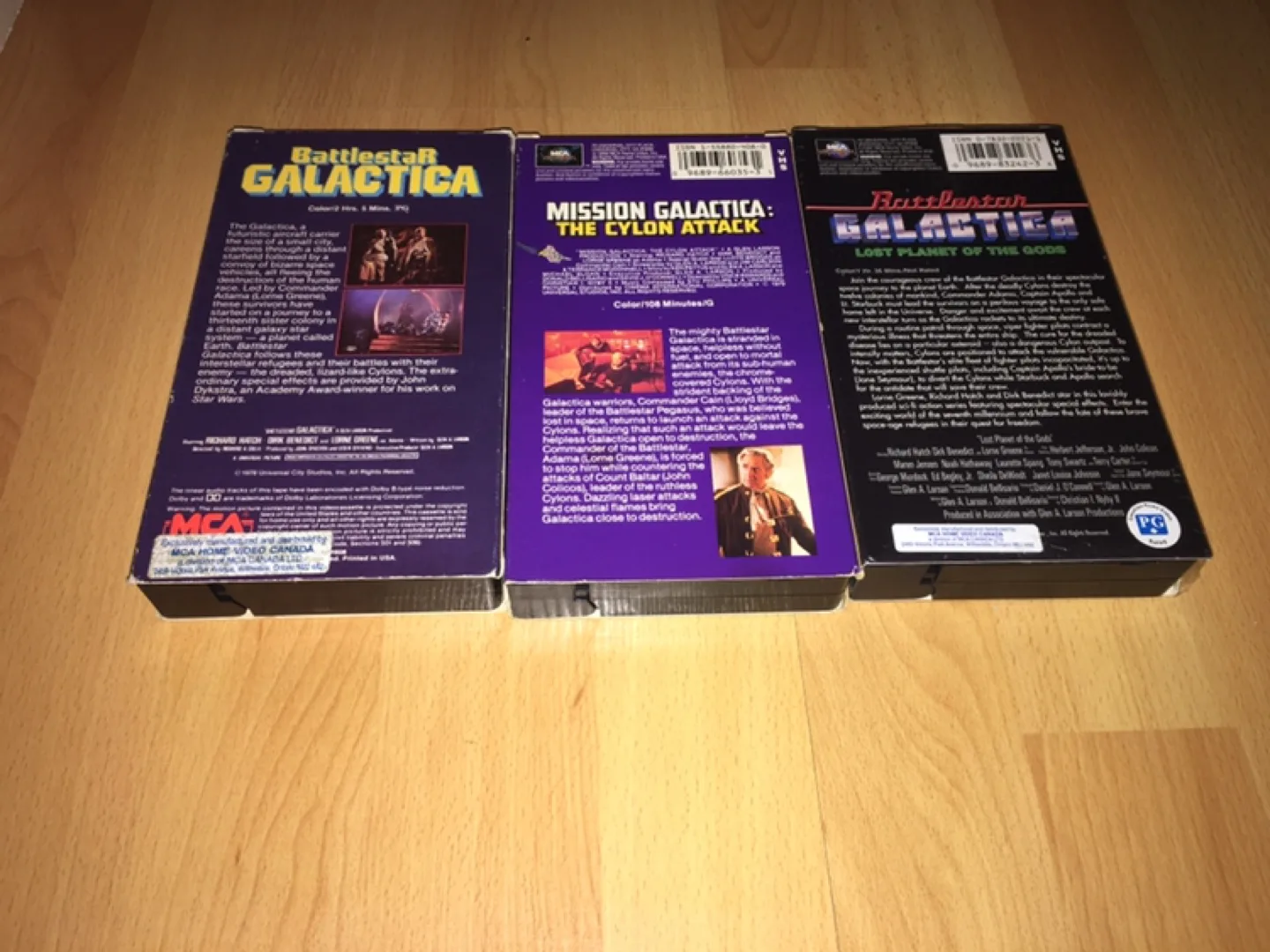 3 Battlestar Galactica VHS Tapes image indicator(3)