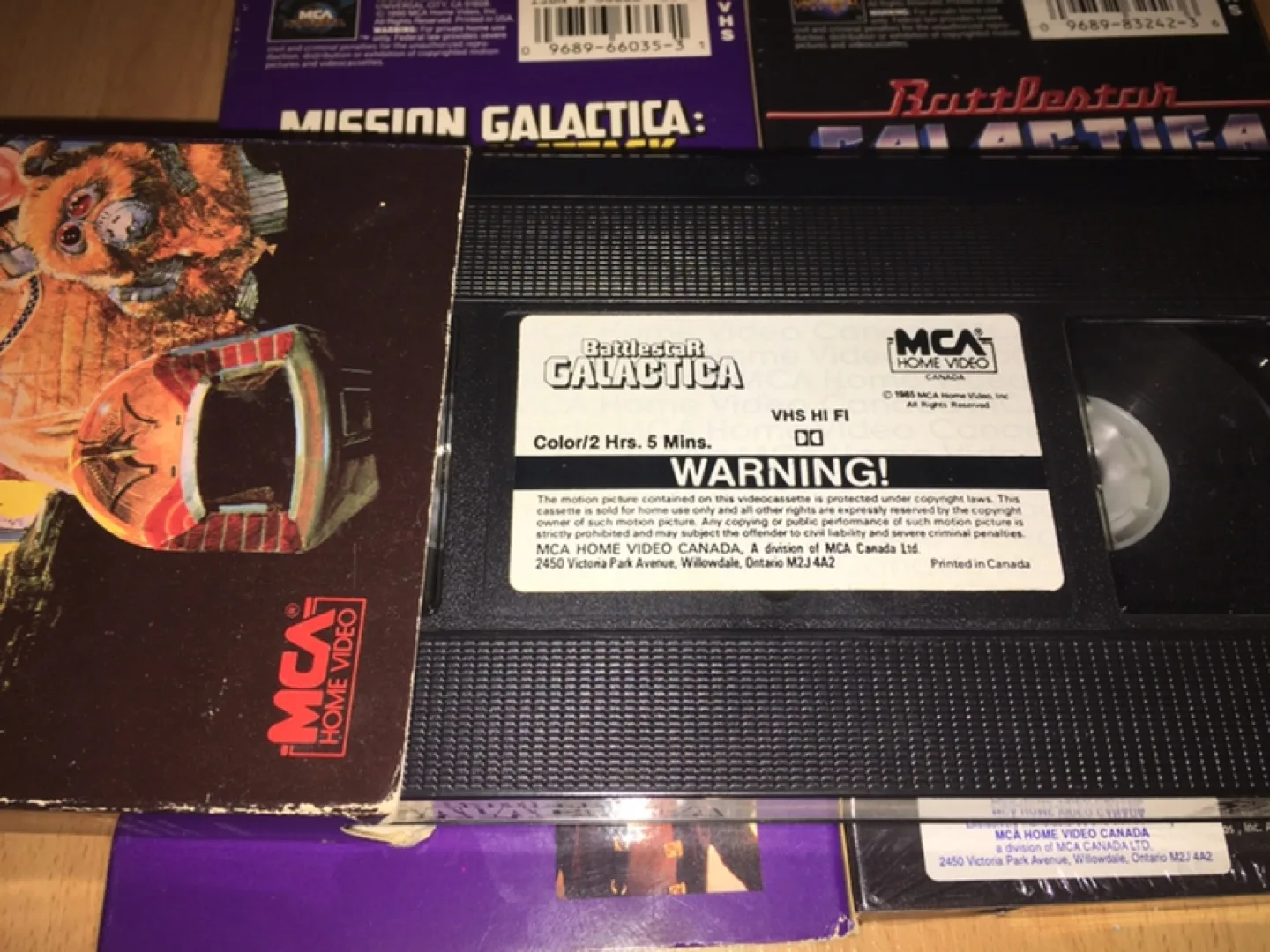 3 Battlestar Galactica VHS Tapes image indicator(4)