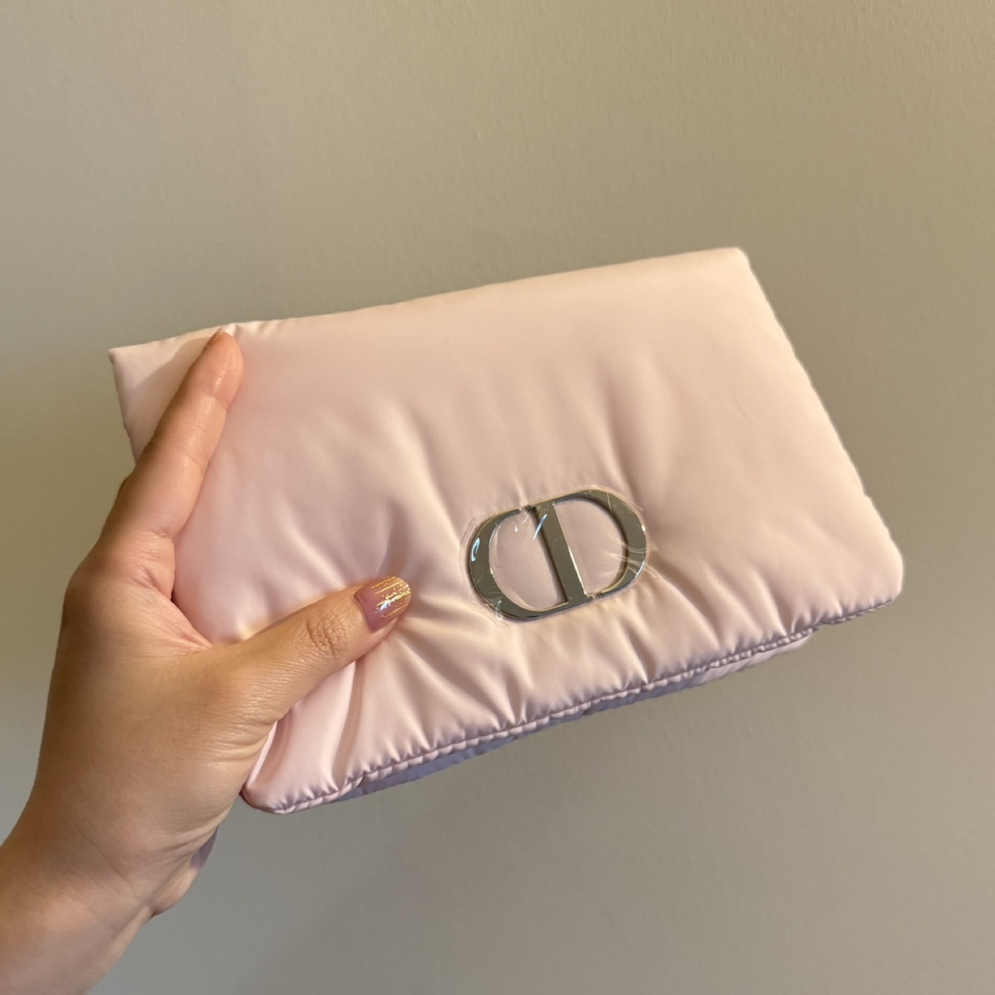 Dior Pink Quilted Pouch - photo 2