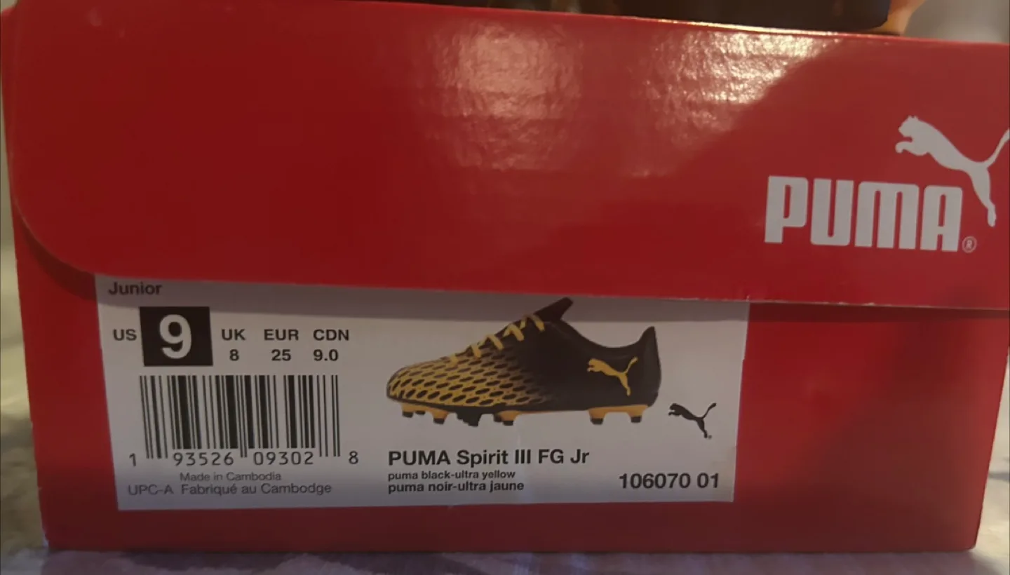 Puma Spirit III FG Jr Soccer Cleats - Size 9 US image indicator(3)