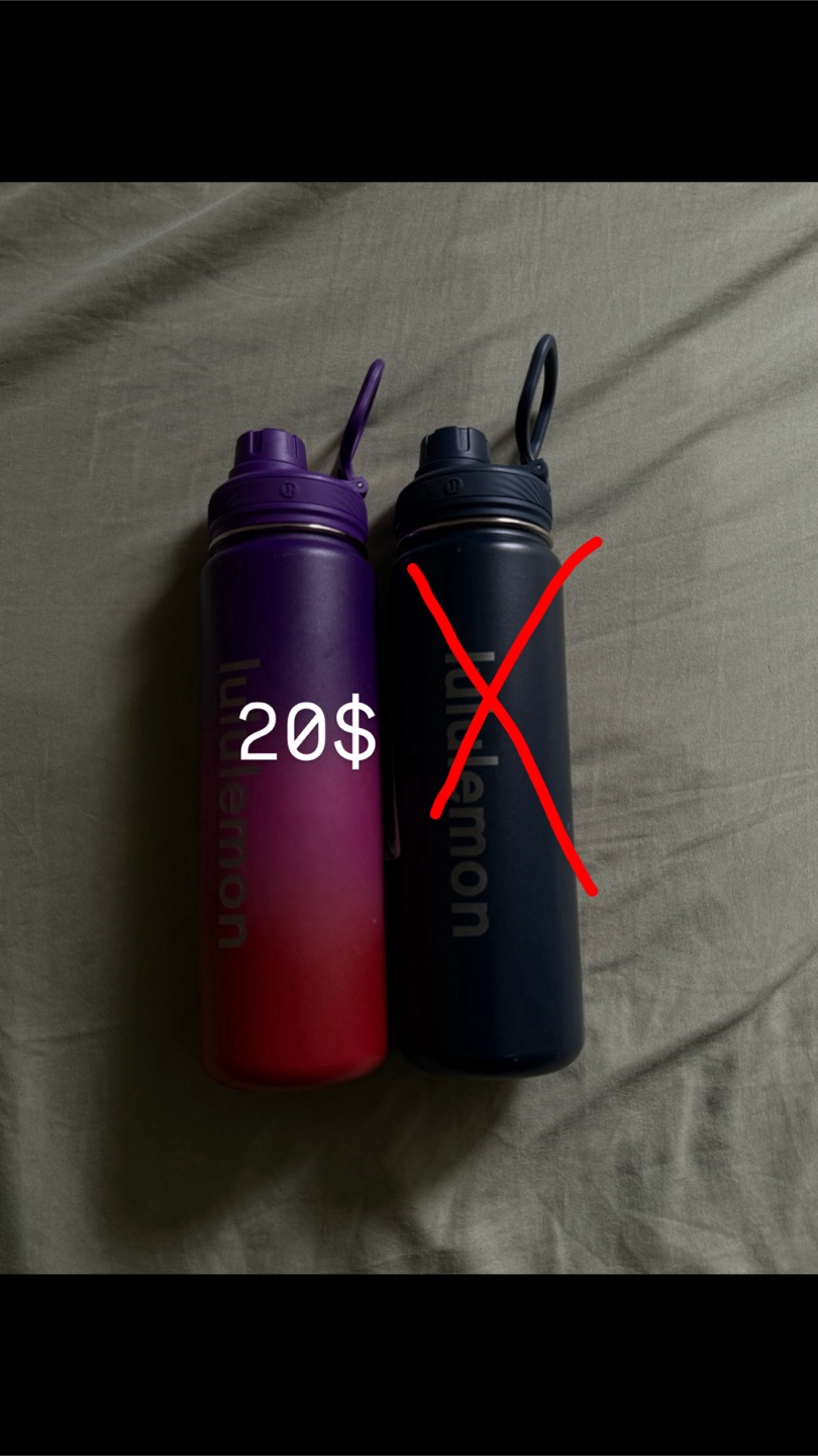 Lululemon Water Bottle - Gradient Purple & Navy 20$ for each