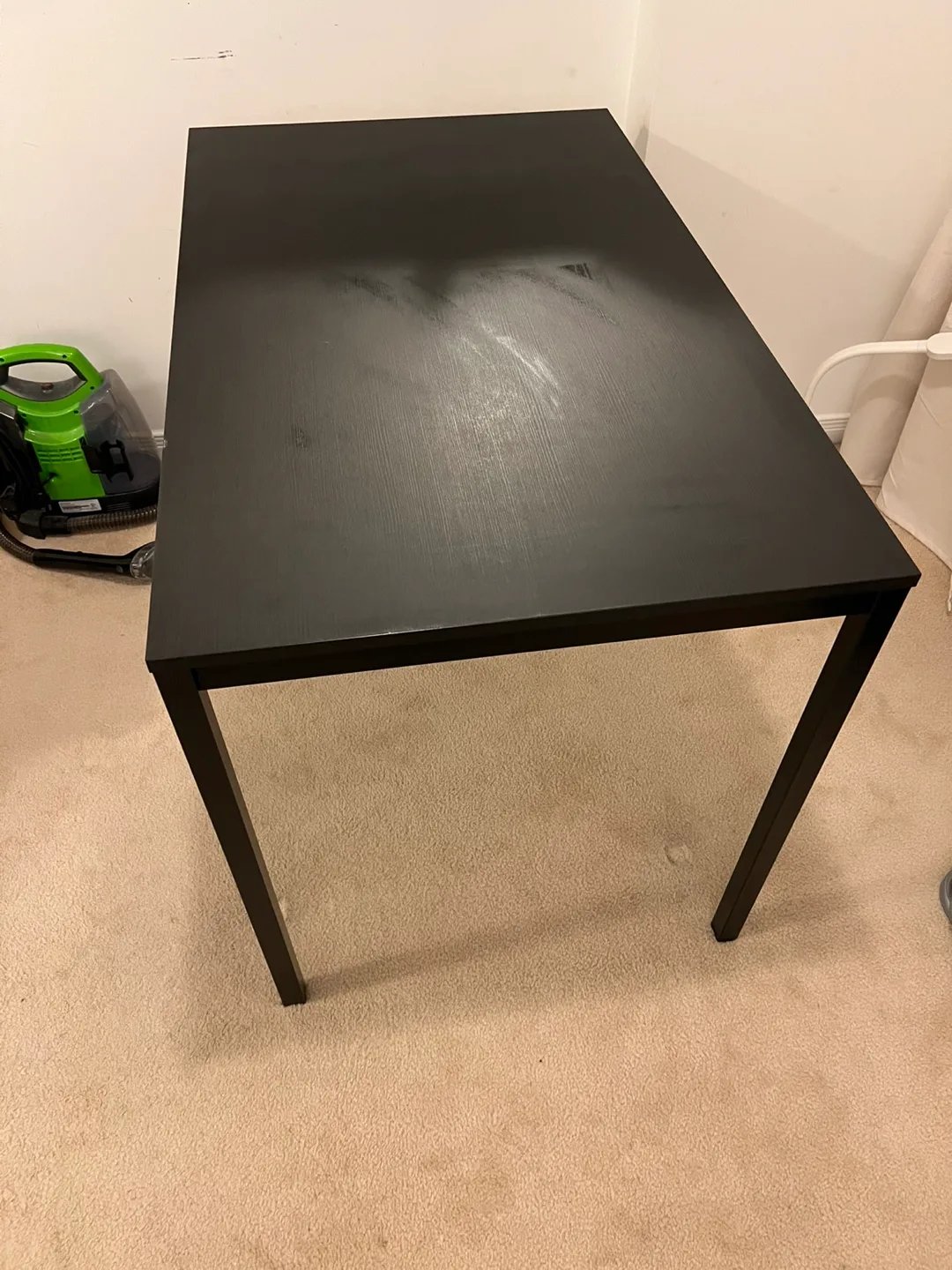 IKEA SANDSBERG Black Dining Table thumbnail