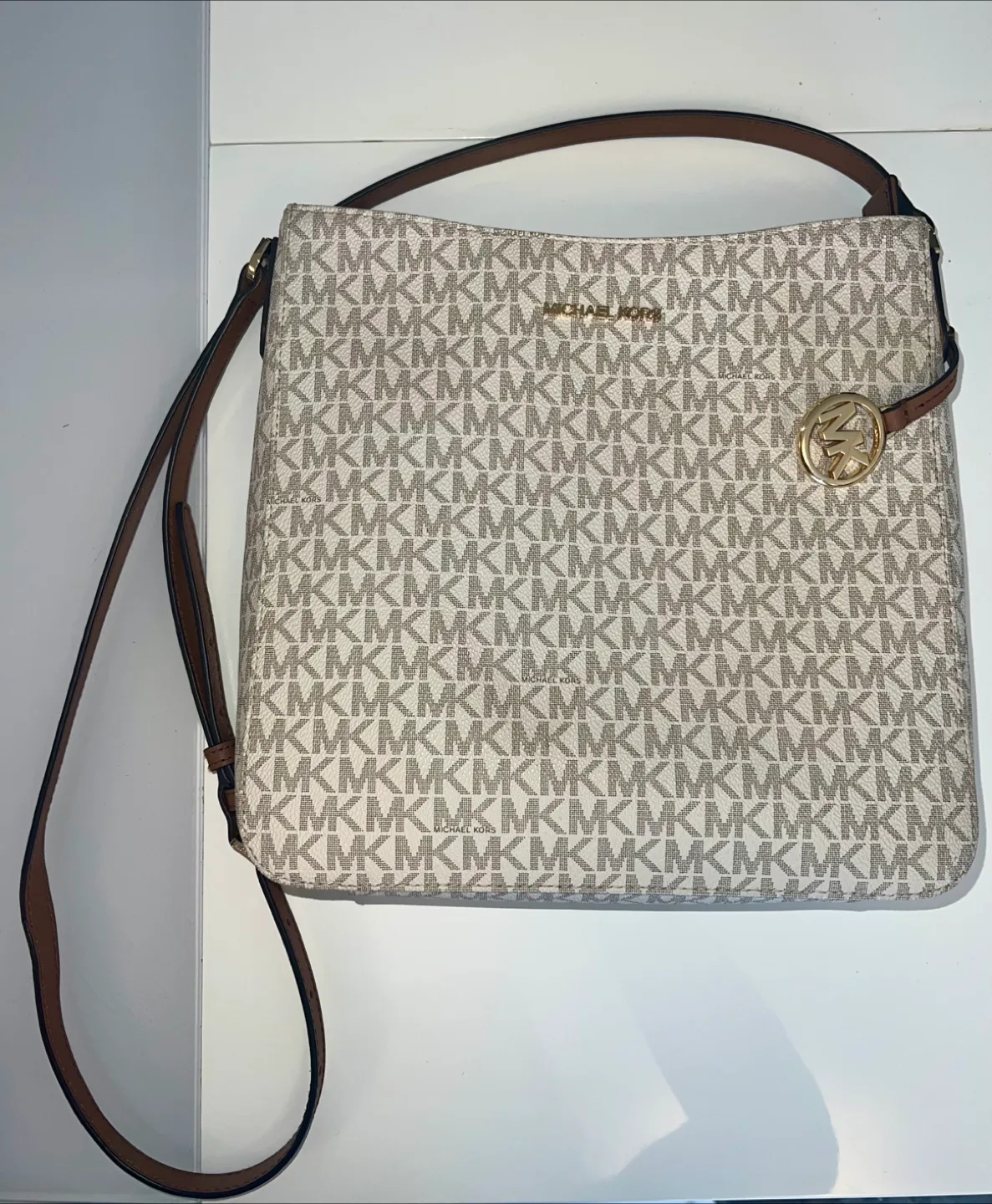 Michael Kors MK Signature Crossbody Bag thumbnail