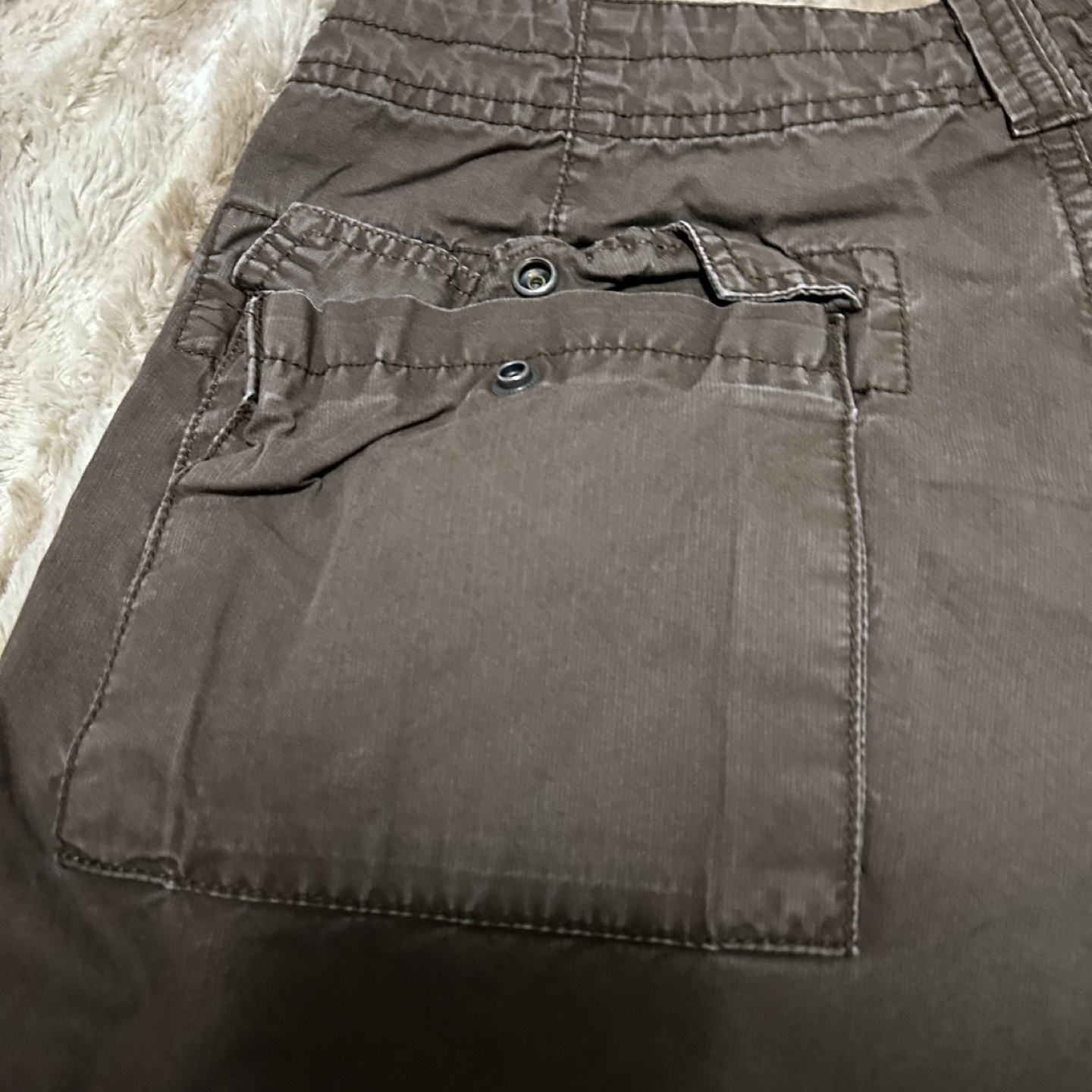Men's Brown Cargo Shorts - photo 5
