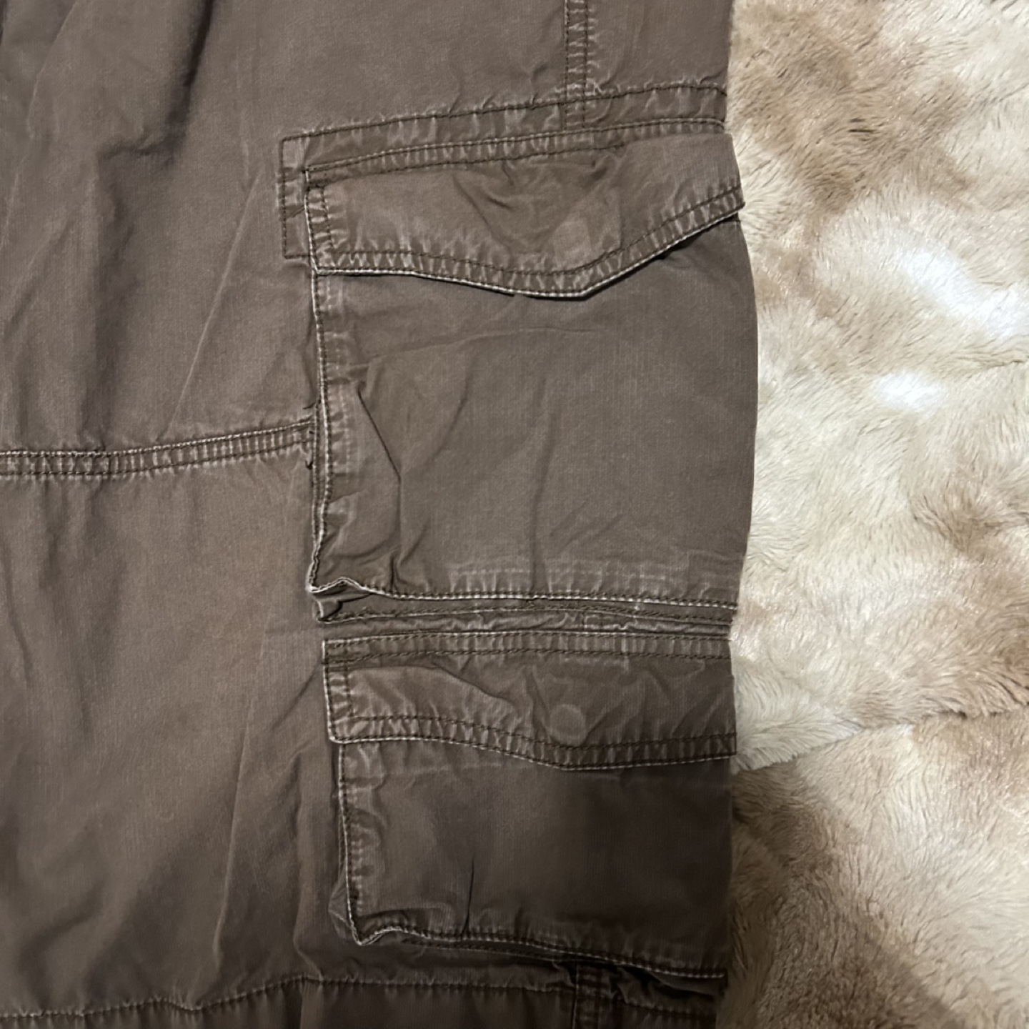 Men's Brown Cargo Shorts - photo 3