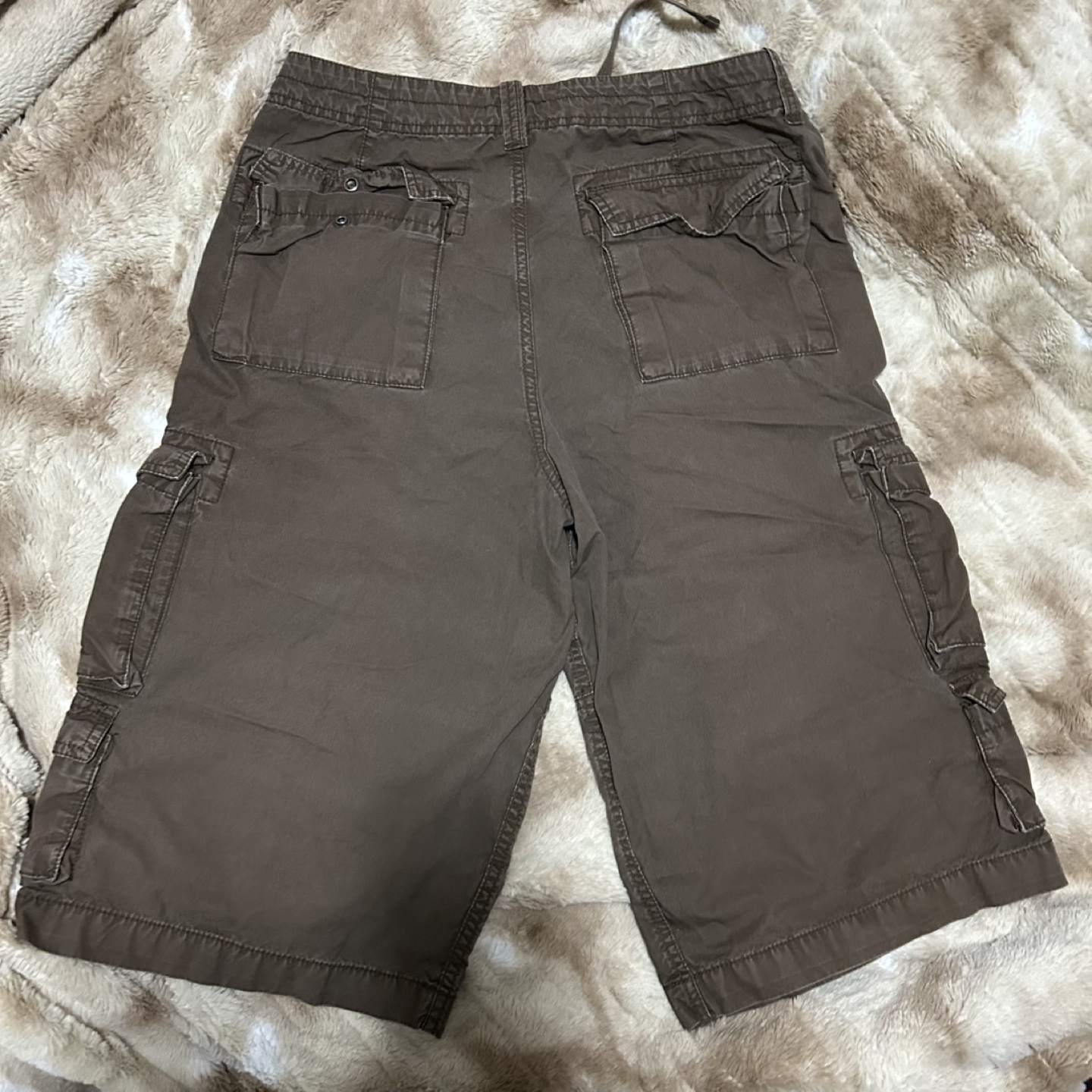 Men's Brown Cargo Shorts - photo 4