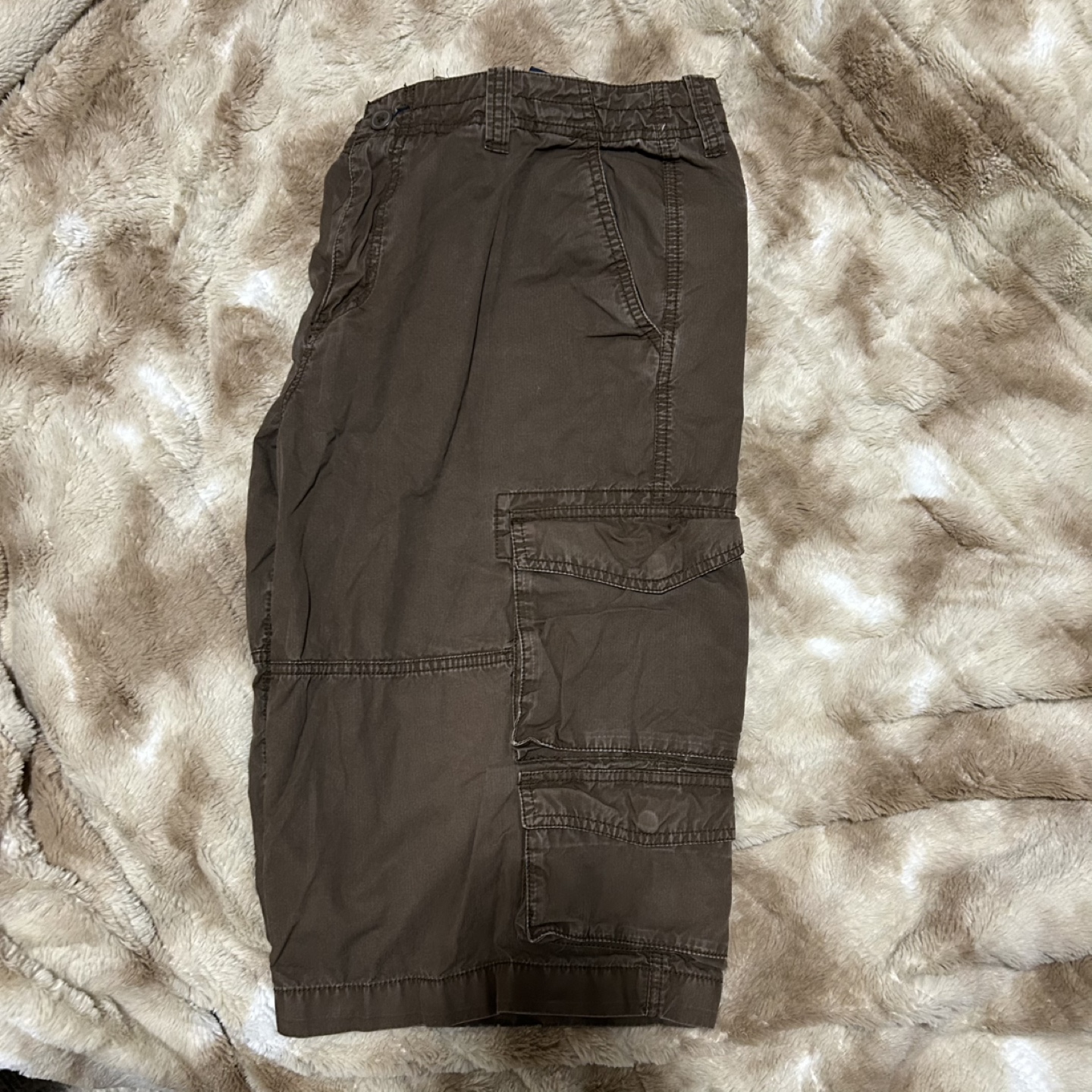 Men's Brown Cargo Shorts - photo 2