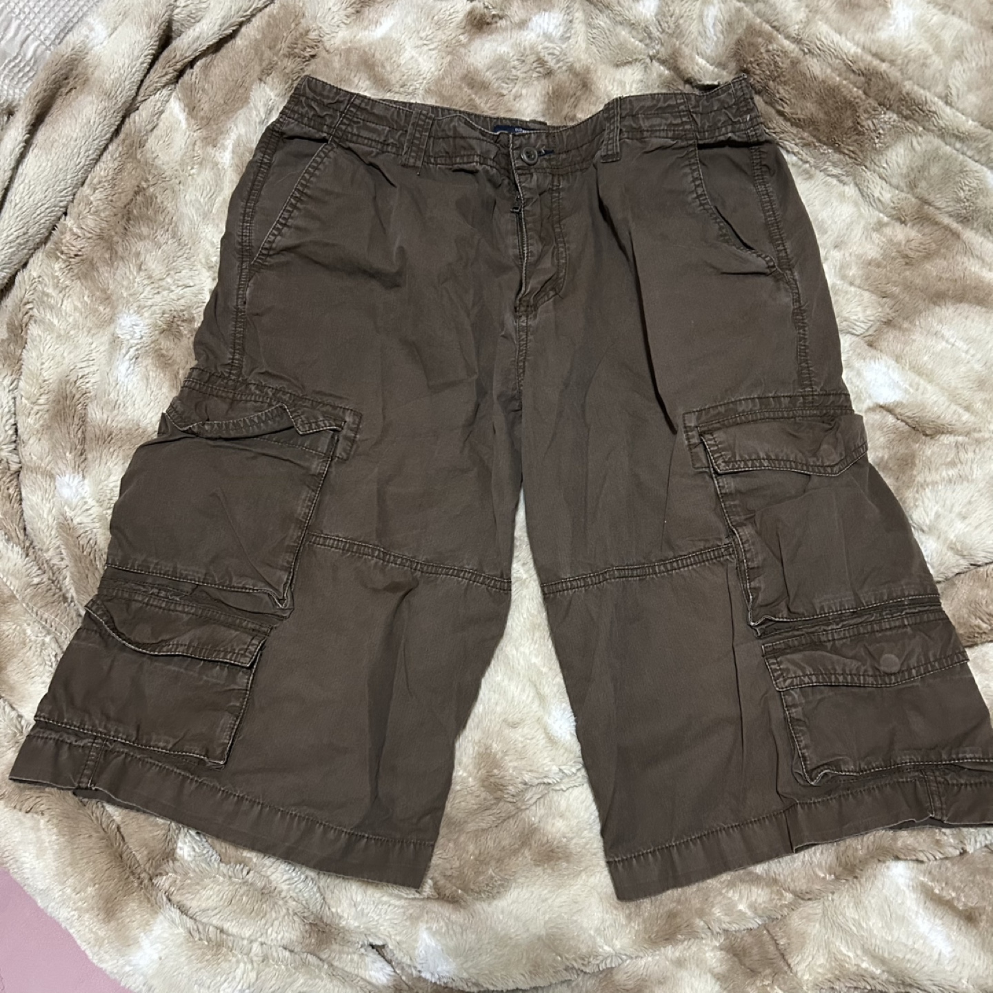 Men's Brown Cargo Shorts
